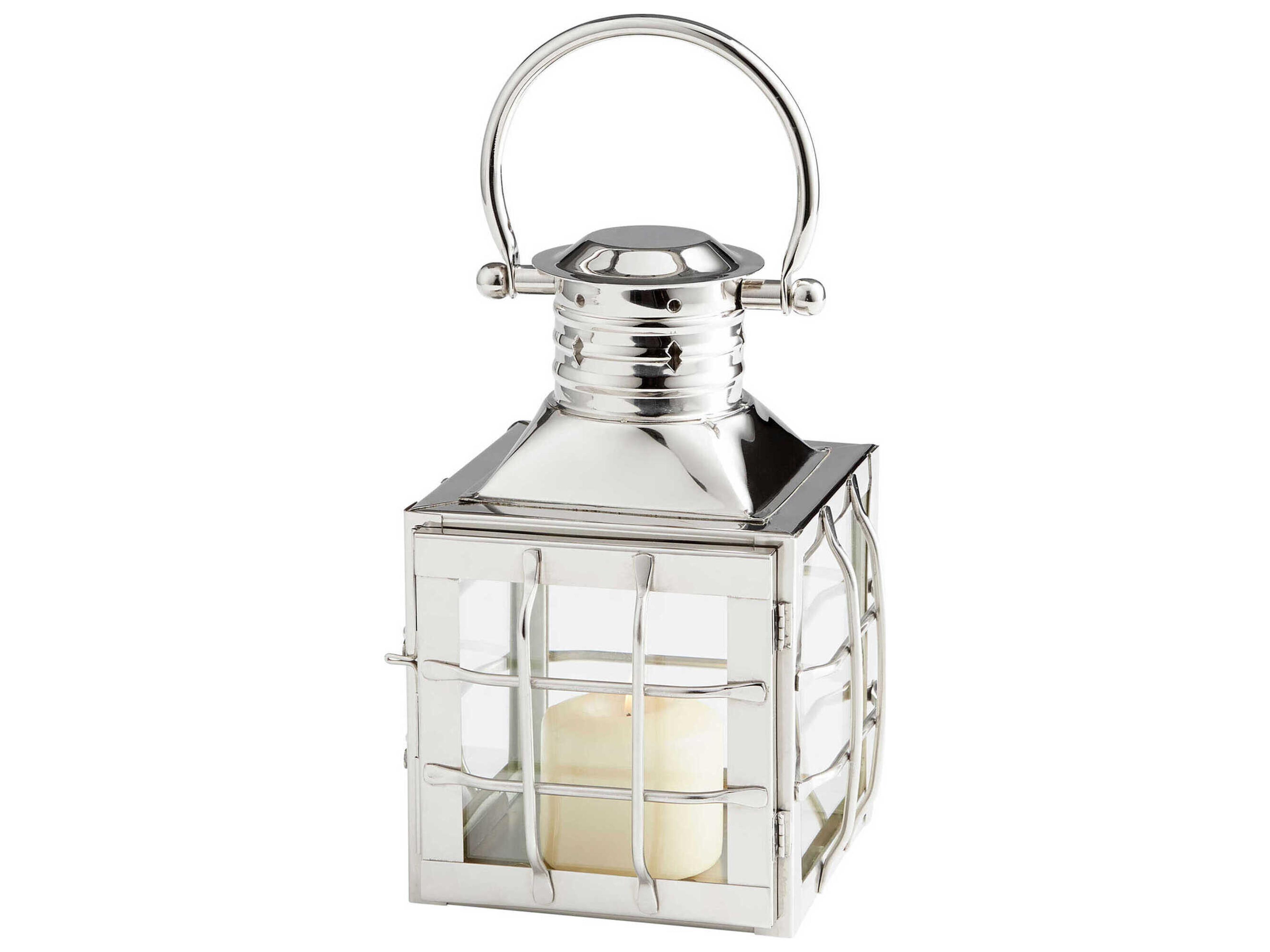 Remington Nickel 11" High Candle Holder