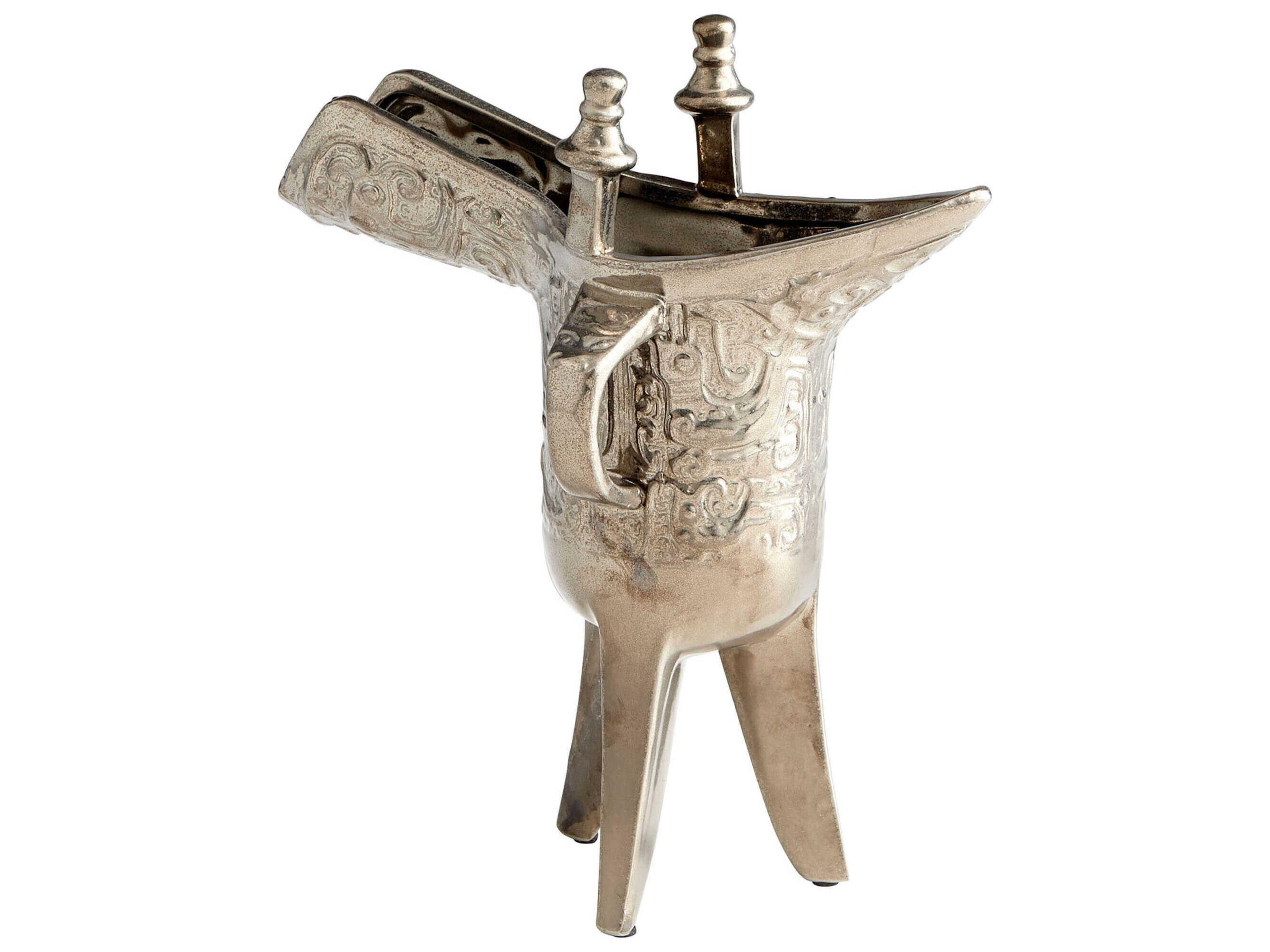 Darin Polished Pewter Vase