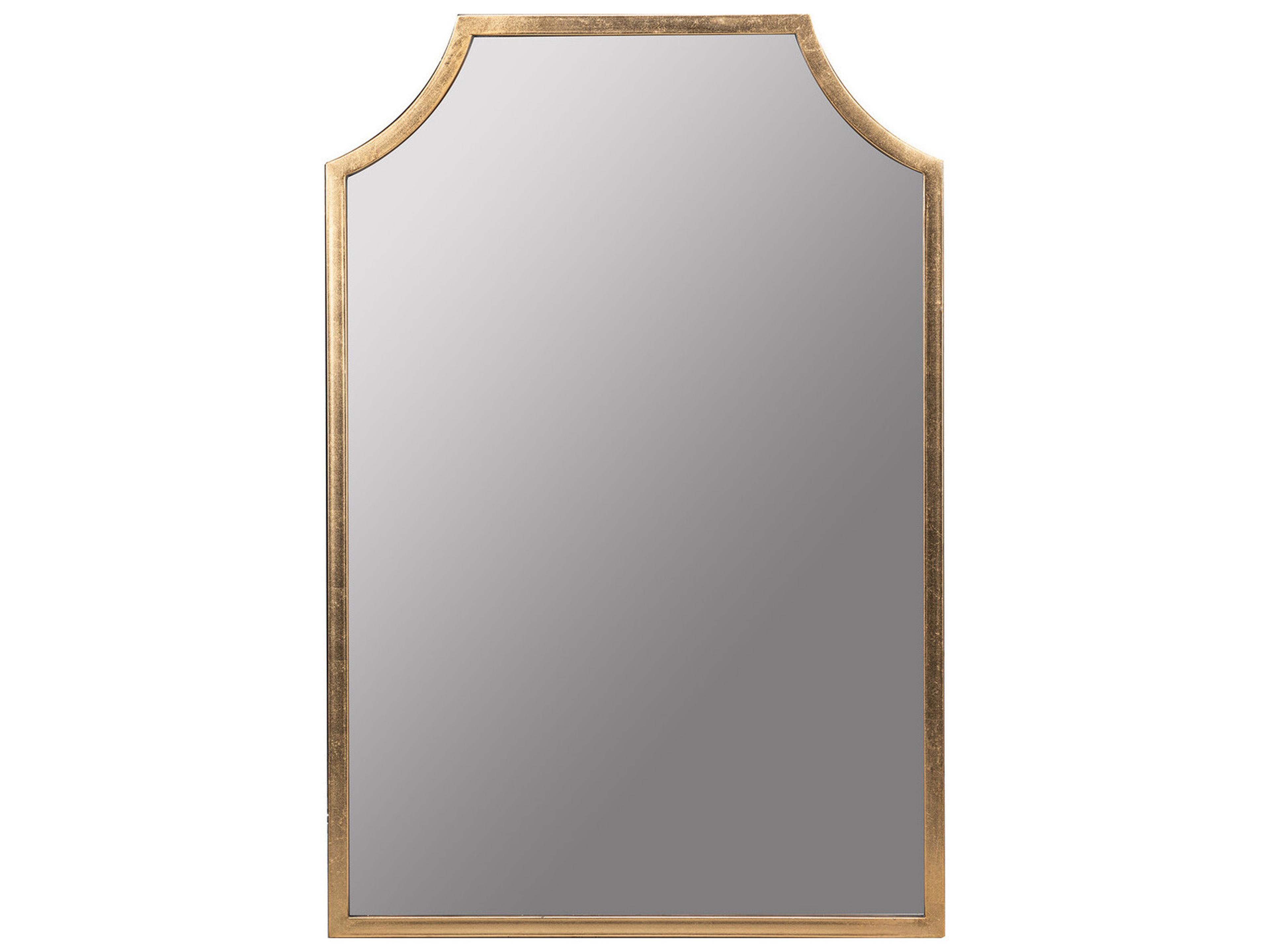 Simone Gold Wall Mirror with Gold Leaf Finish