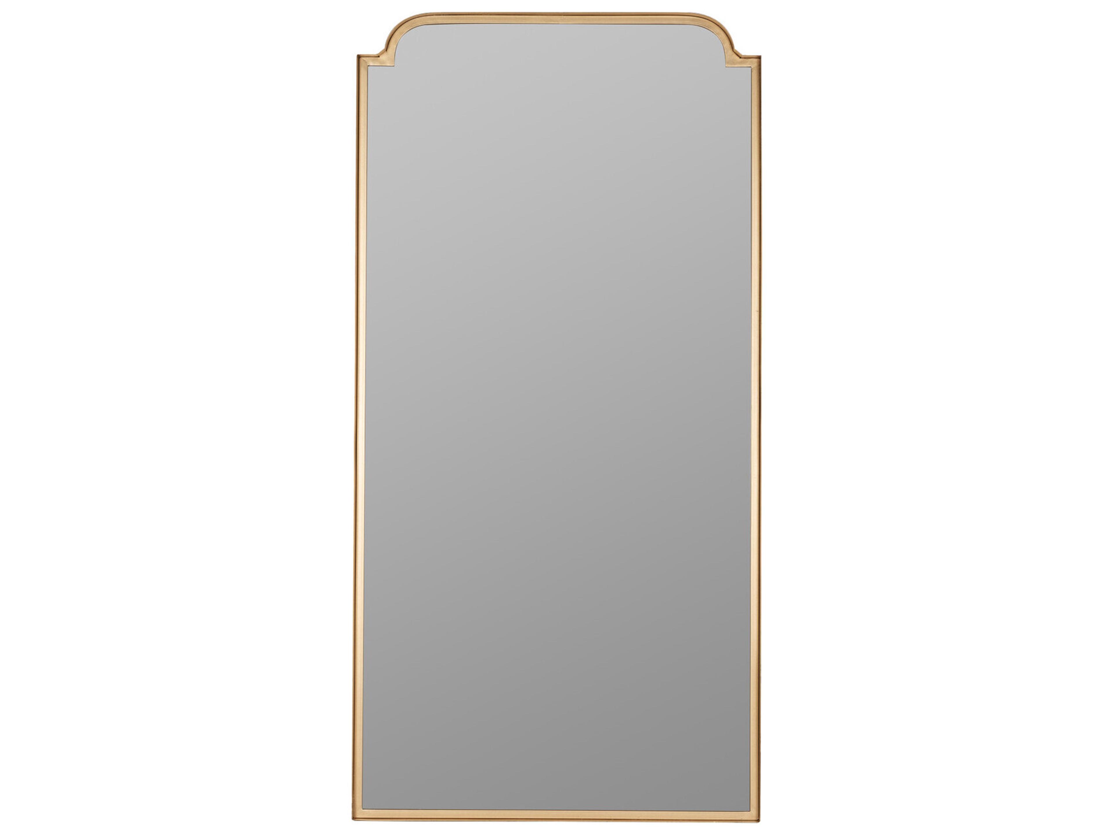 Heidi 48-Inch Rectangle Wall Mirror in Gold Metal