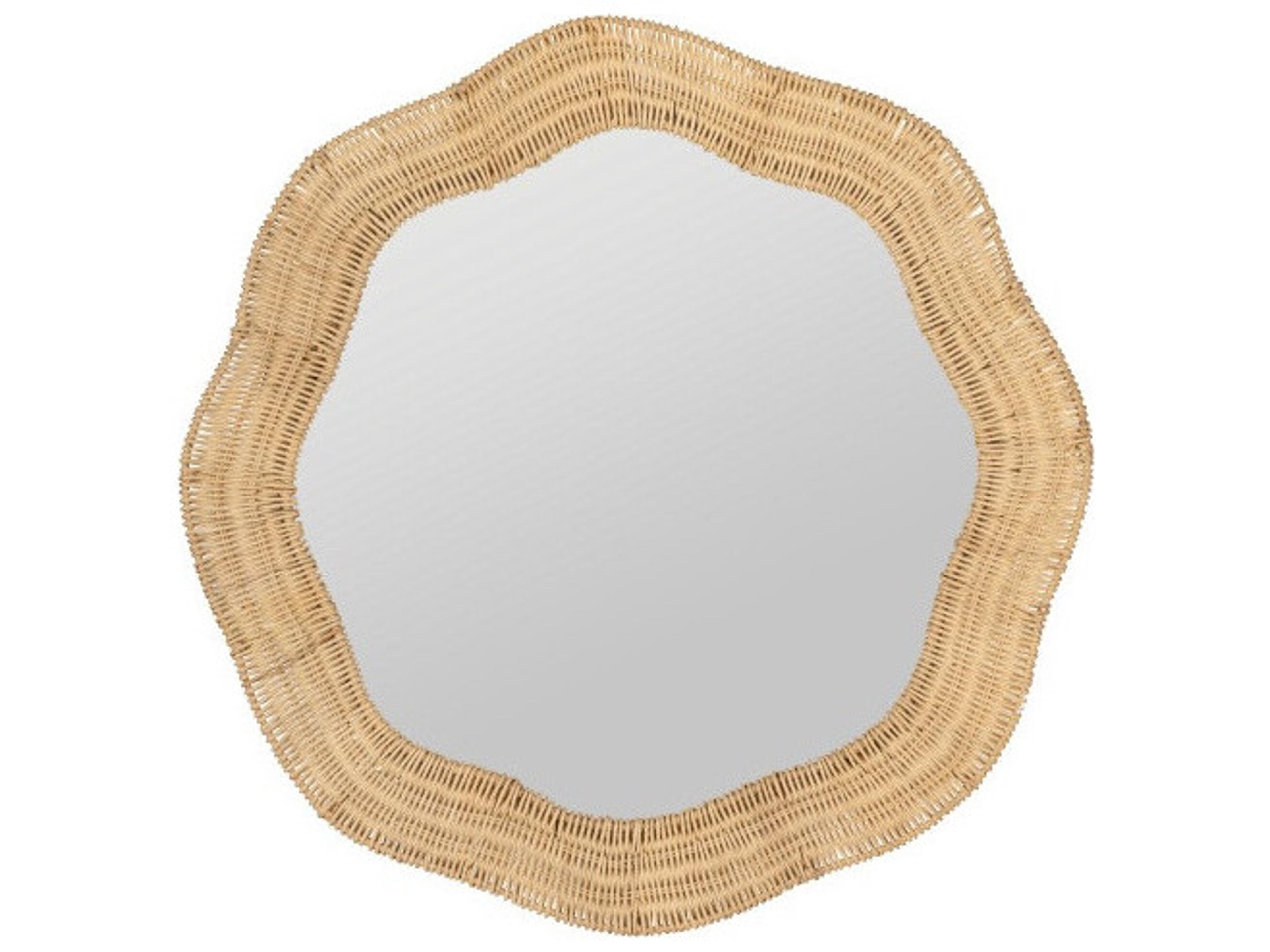Erin Gates Scalloped Linden Round Wall Mirror