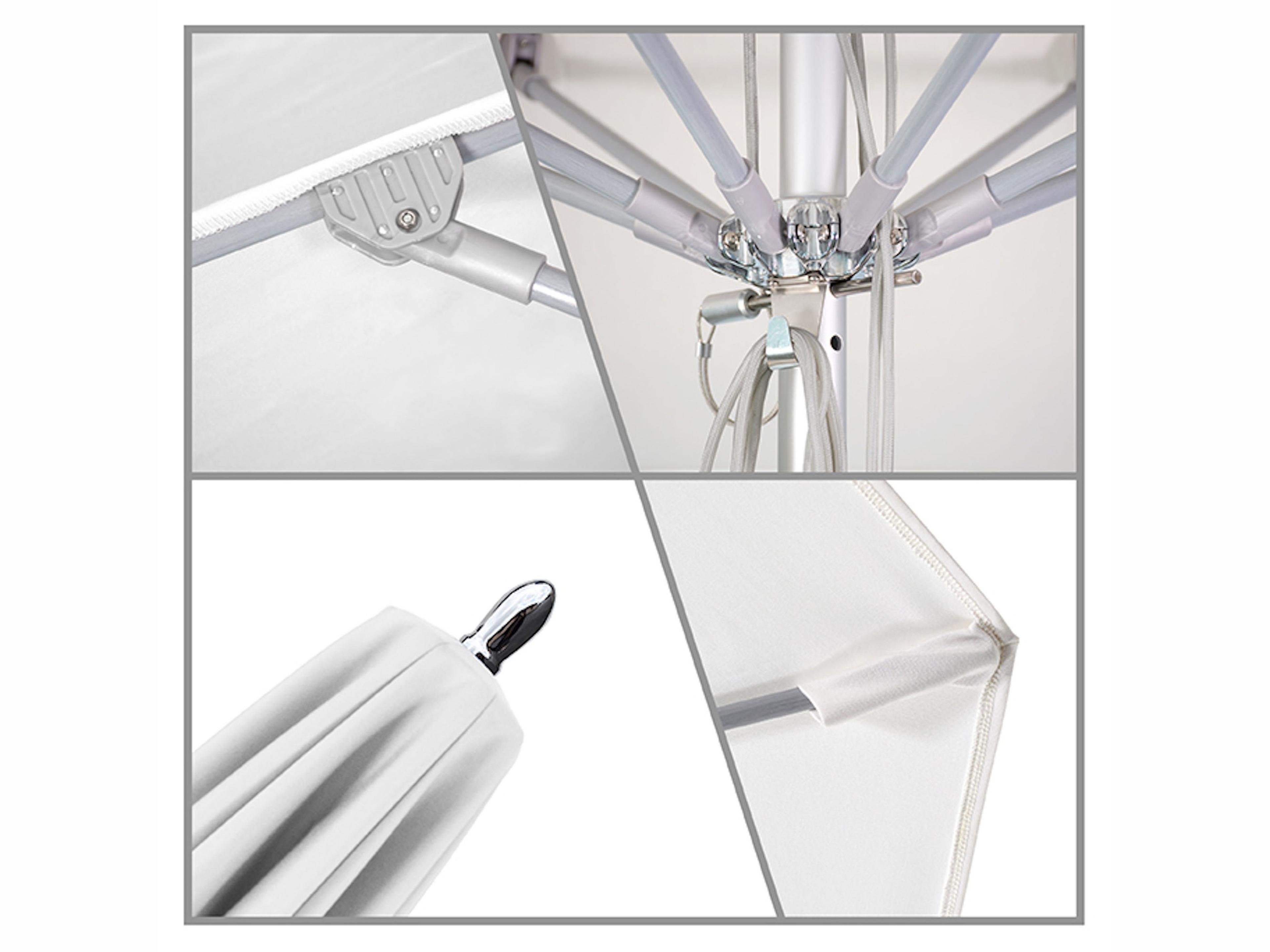 California Patio Umbrella Quick Ship Newport Series Aluminum 11 Foot Octagon Pulley Lift Patio Umbrella