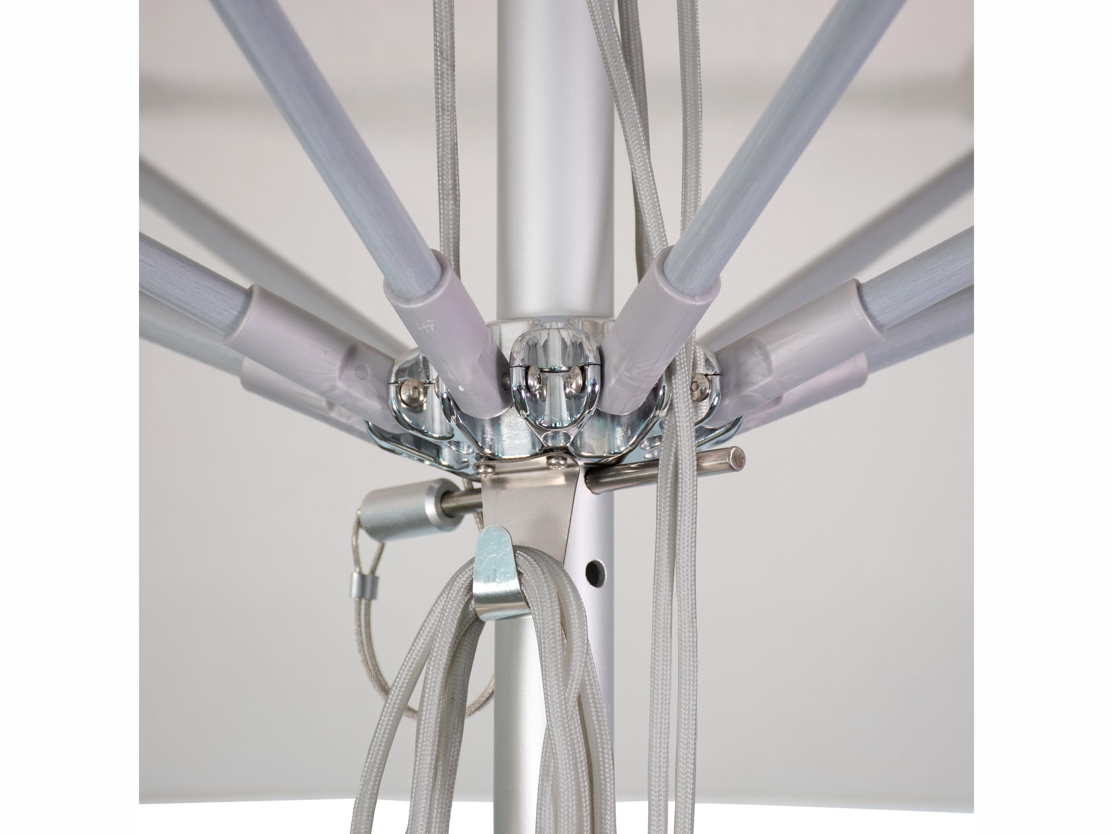 California Patio Umbrella Quick Ship Newport Series Aluminum 11 Foot Octagon Pulley Lift Patio Umbrella