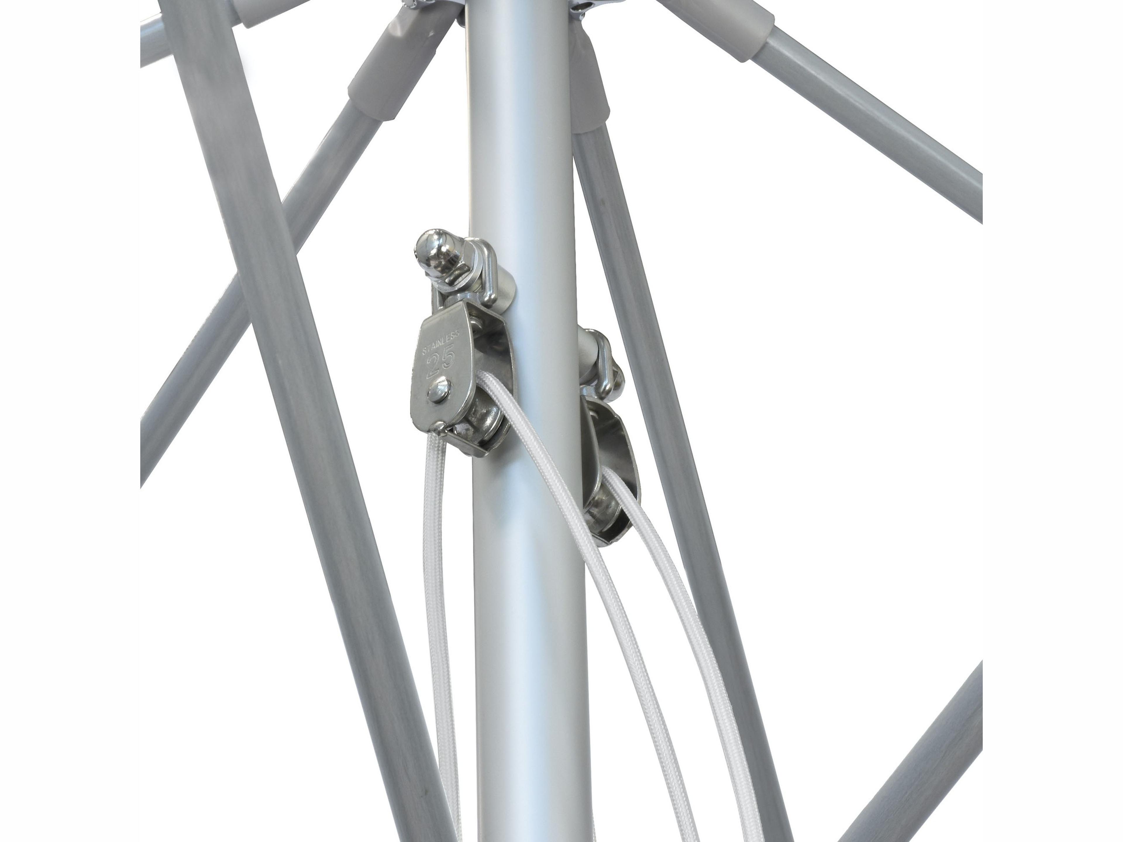 California Patio Umbrella Quick Ship Newport Series Aluminum 11 Foot Octagon Pulley Lift Patio Umbrella