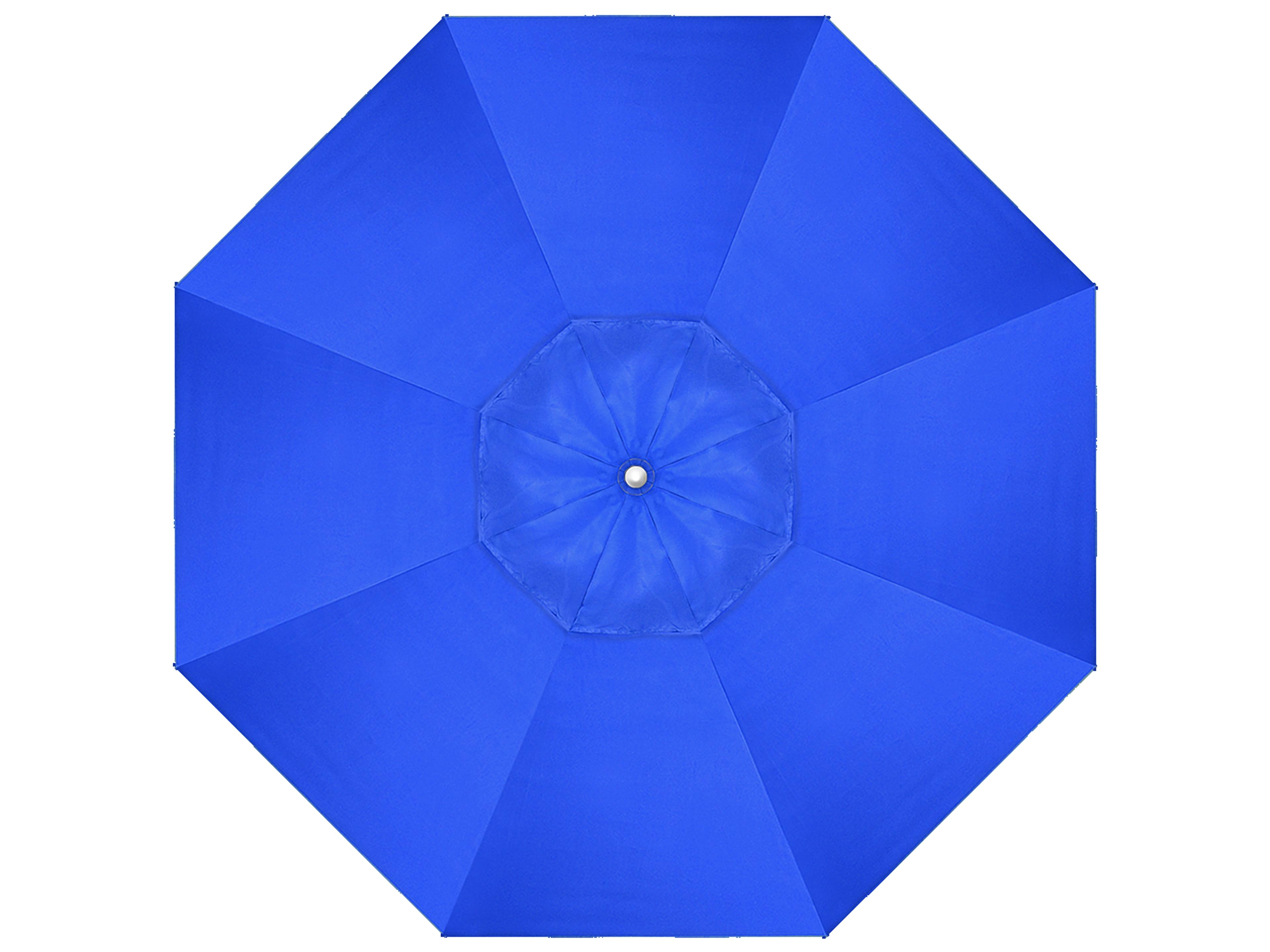 California Outdoor Umbrella Quick Ship Newport Series Aluminum 7.5 Foot Octagon Pulley Lift Outdoor Umbrella