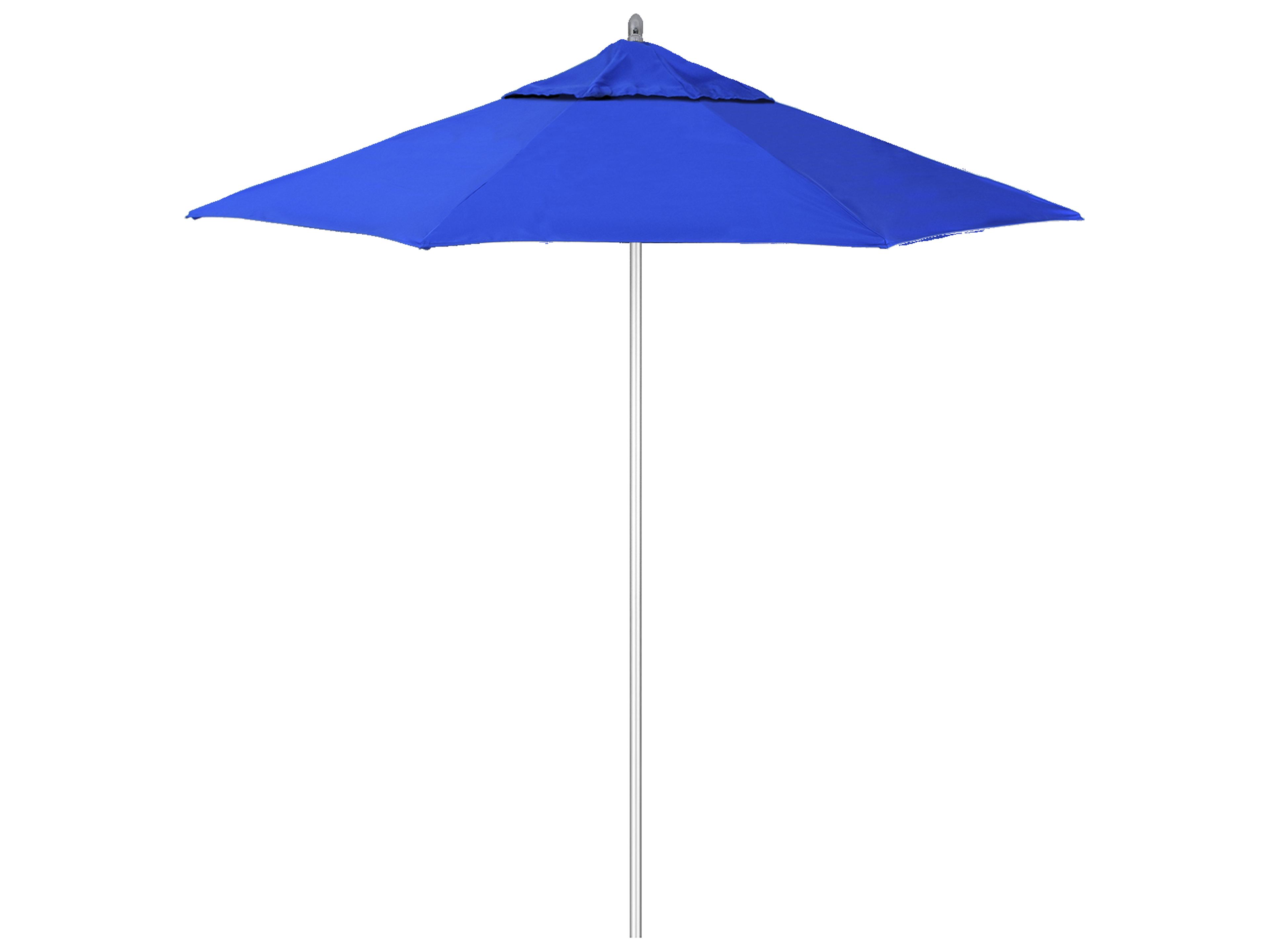 California Outdoor Umbrella Quick Ship Newport Series Aluminum 7.5 Foot Octagon Pulley Lift Outdoor Umbrella