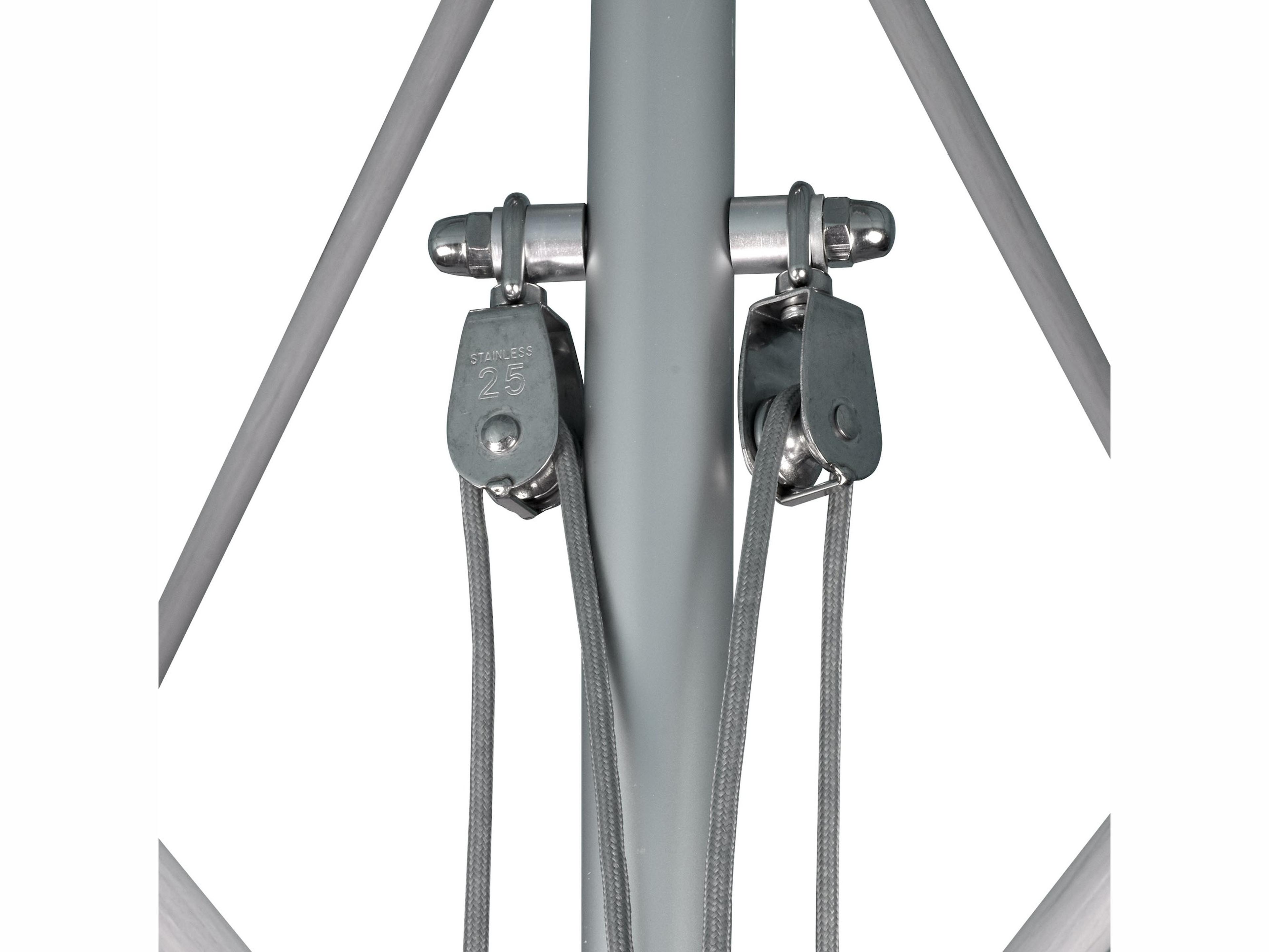 California Outdoor Patio Umbrella Quick Ship Newport Series Aluminum 9 Foot Octagon Pulley Lift Outdoor Patio Umbrella