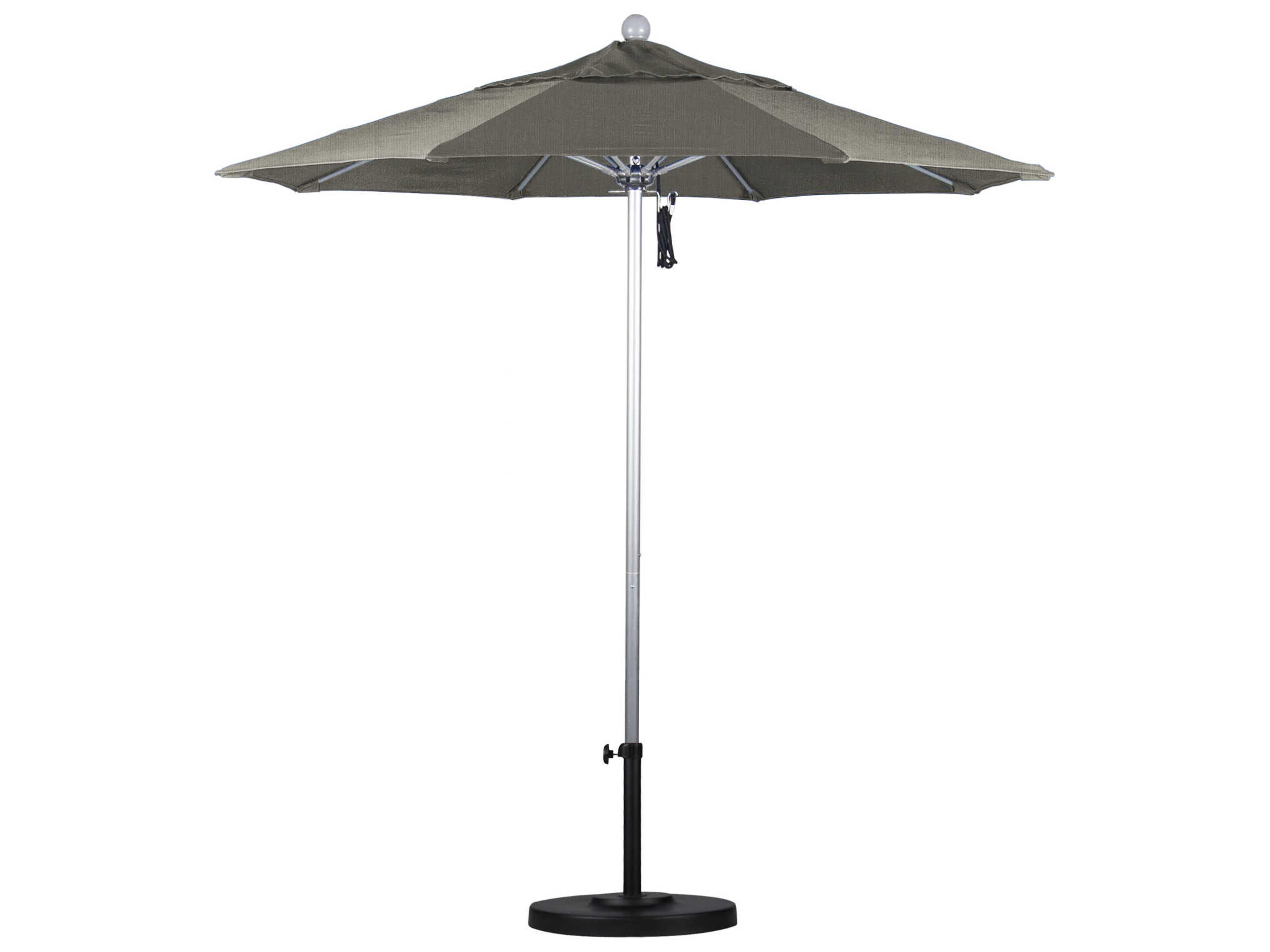 California Outdoor Patio Umbrella Custom Venture Series 7.5 Foot Octagon Market Aluminum Outdoor Patio Umbrella with Push Lift System
