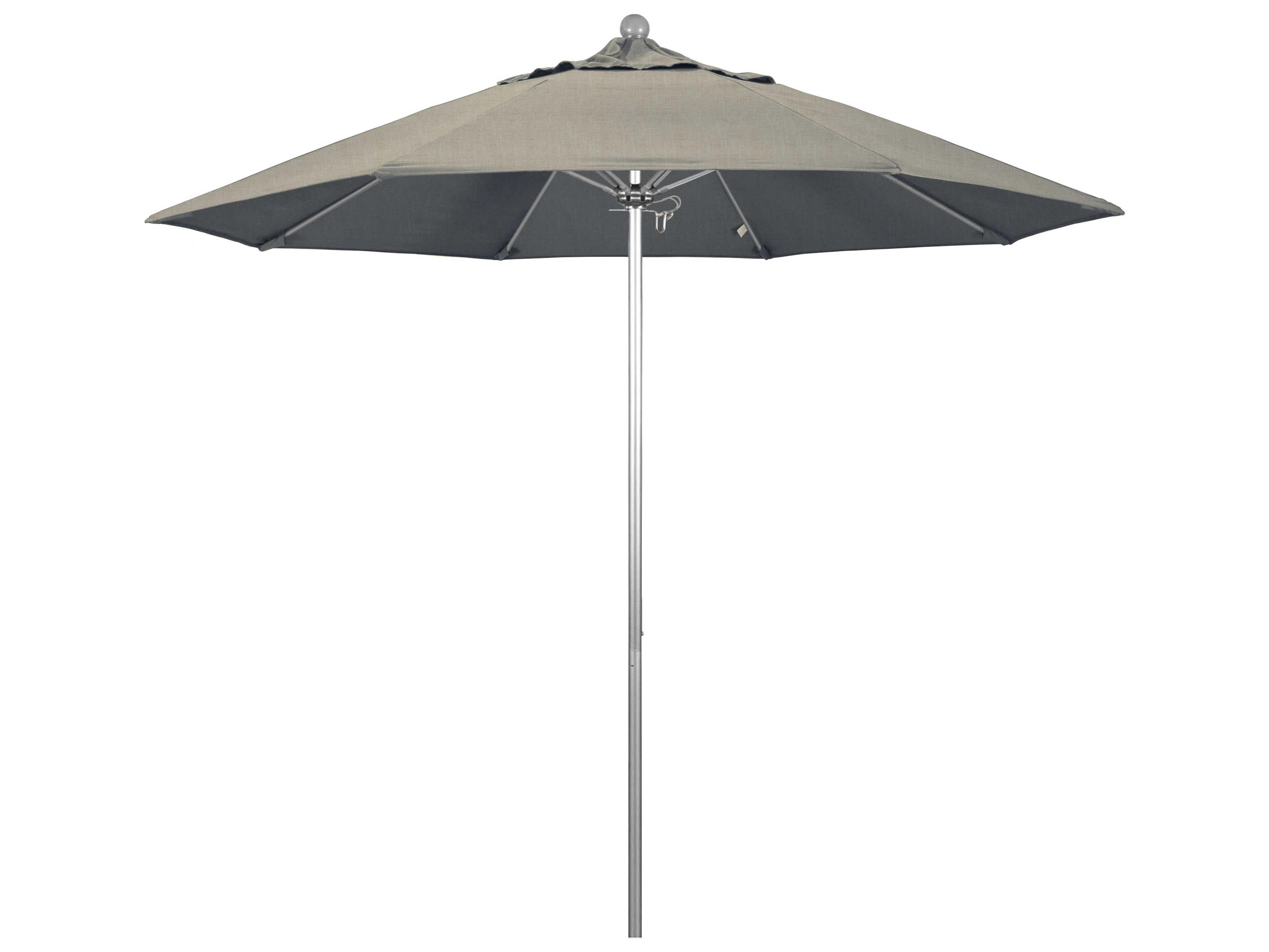 California Patio Umbrella Quick Ship Venture Series 9 Foot Octagon Market Aluminum Patio Umbrella with Push Lift System