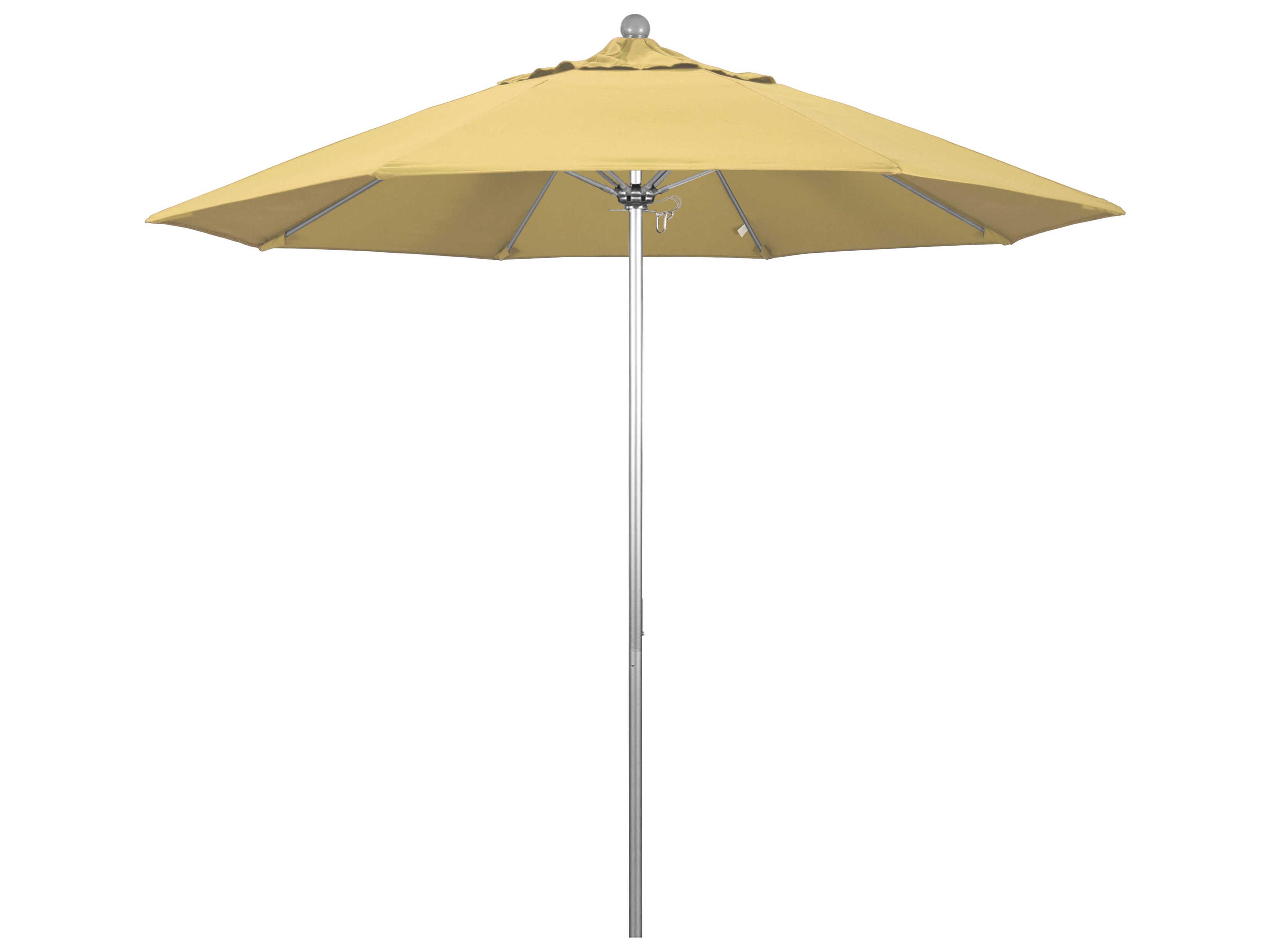 California Patio Umbrella Custom Venture Series 9 Foot Octagon Market Aluminum Patio Umbrella with Push Lift System