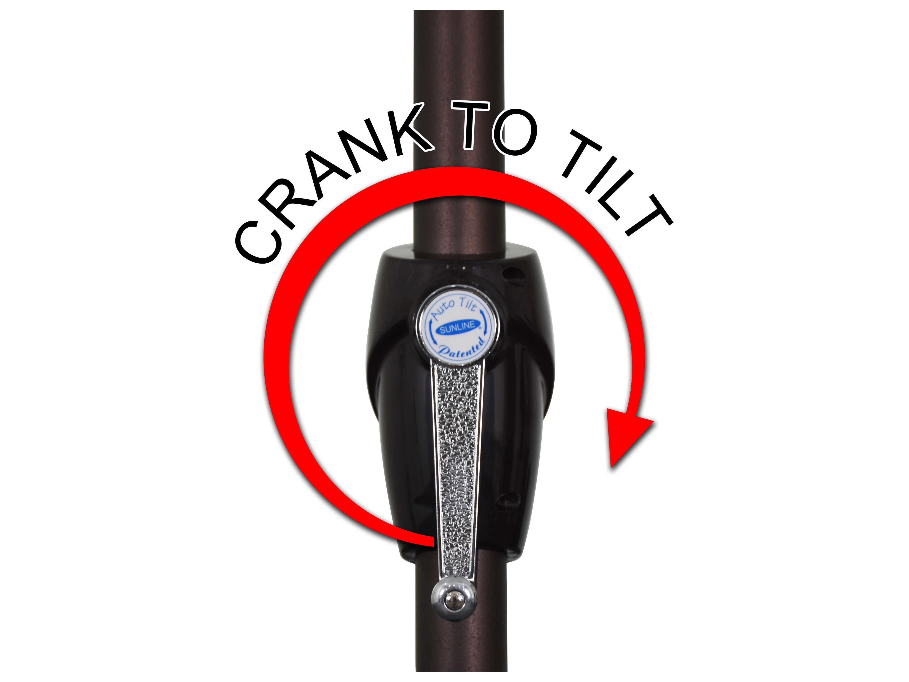 California Quick Ship Casa 9 Foot Octagon Market Aluminum Umbrella with Crank Lift System