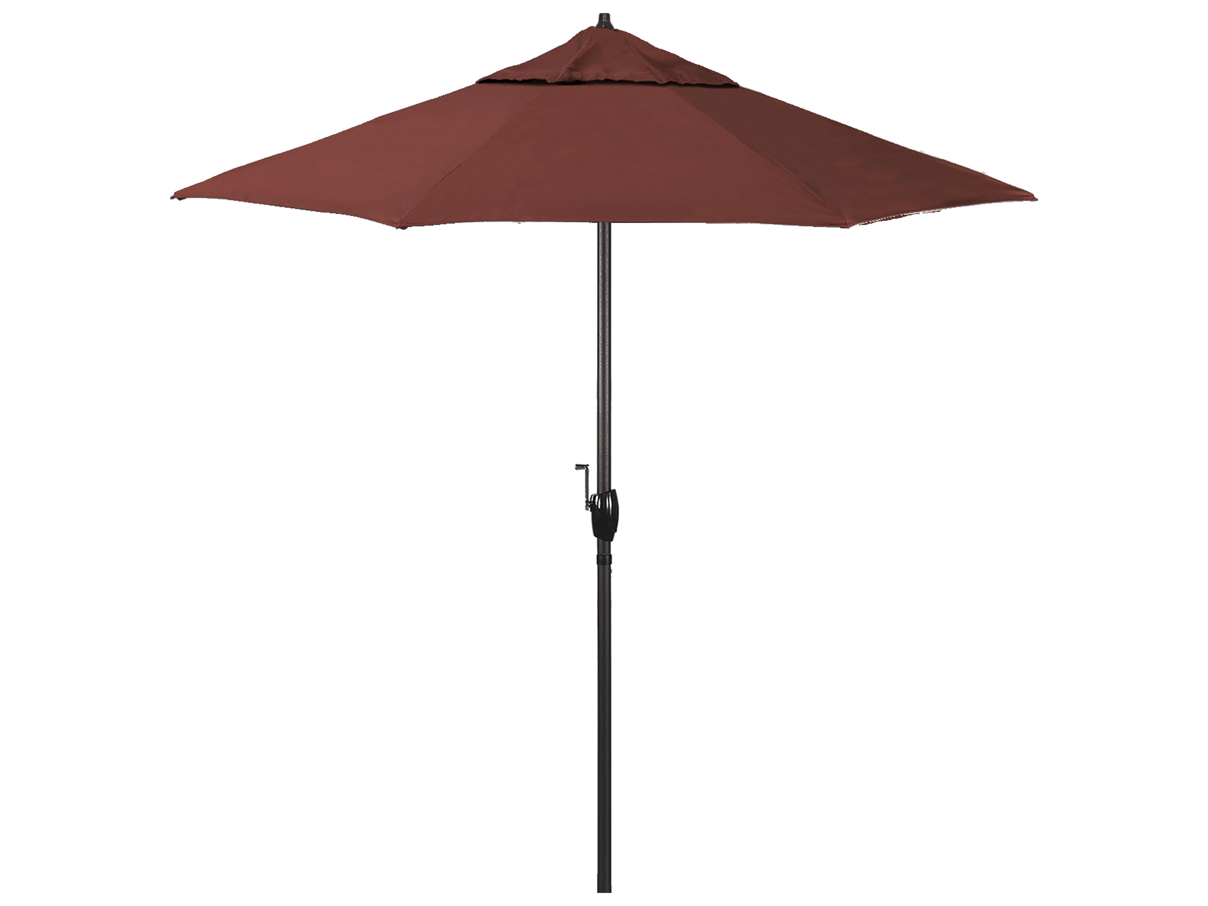 California Outdoor Patio Umbrella Quick Ship Casa Series Aluminum 7.5 Foot Octagon Auto Tilt Crank Lift Outdoor Patio Umbrella