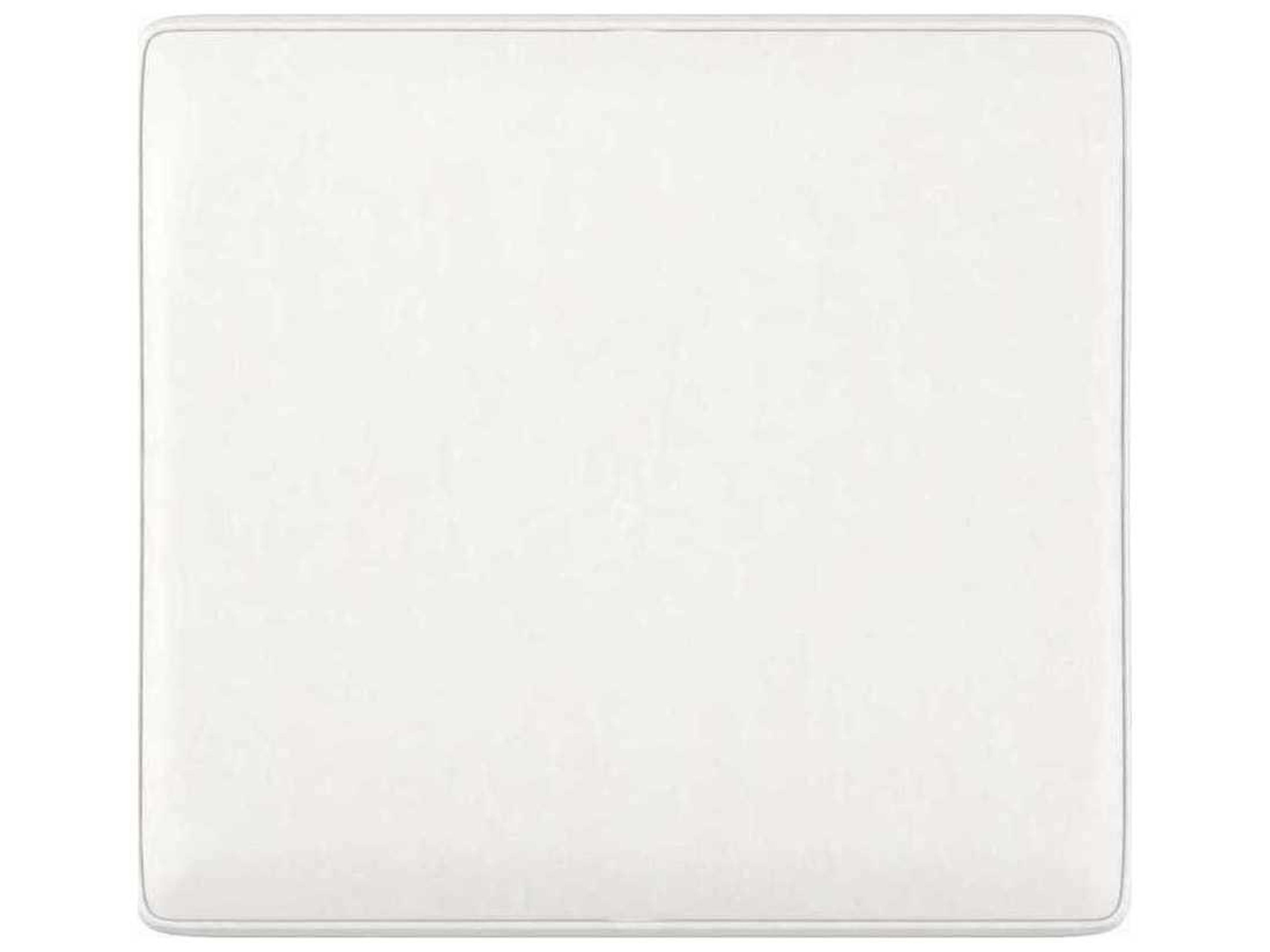 Caracole Victoria Sparkling Argent White Upholstered Ottoman