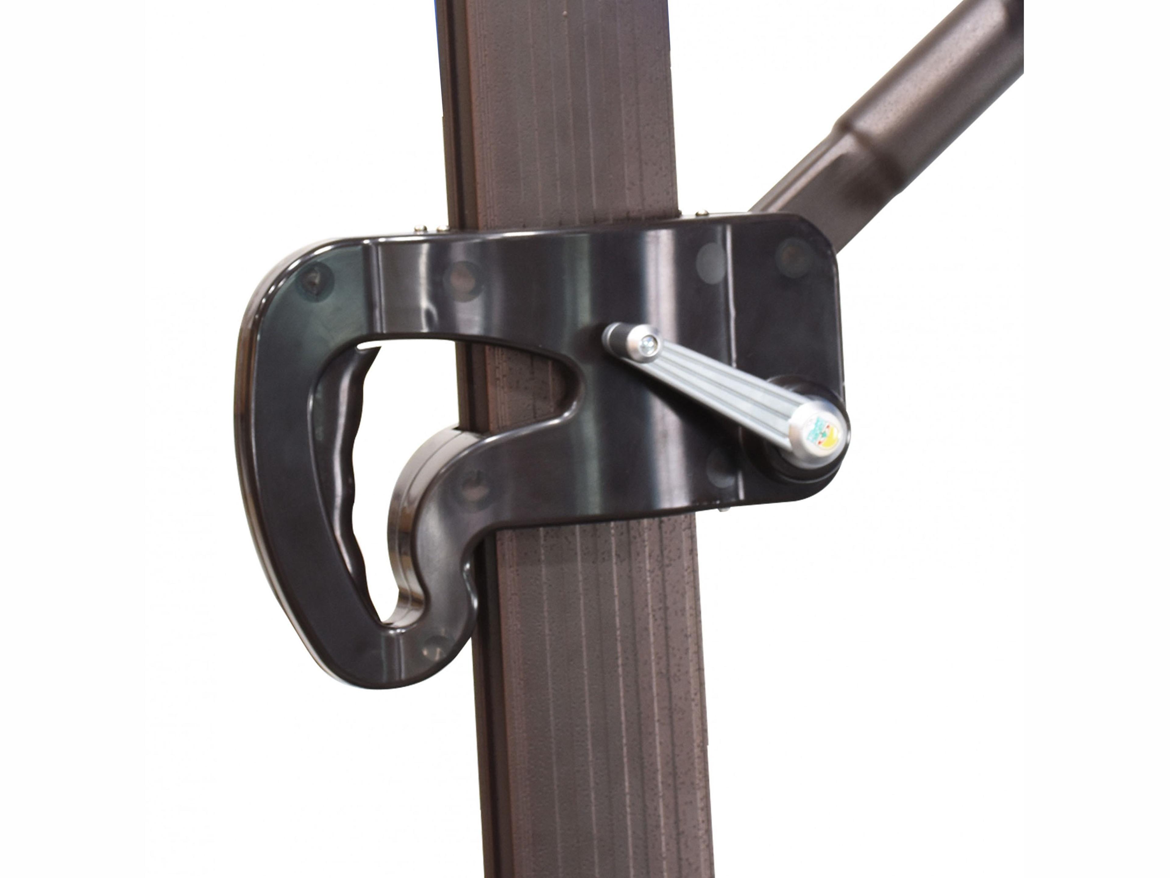 California Outdoor Umbrella Custom Cali Series 11 Foot Octagon Cantilever Aluminum Outdoor Umbrella with Crank Lift System