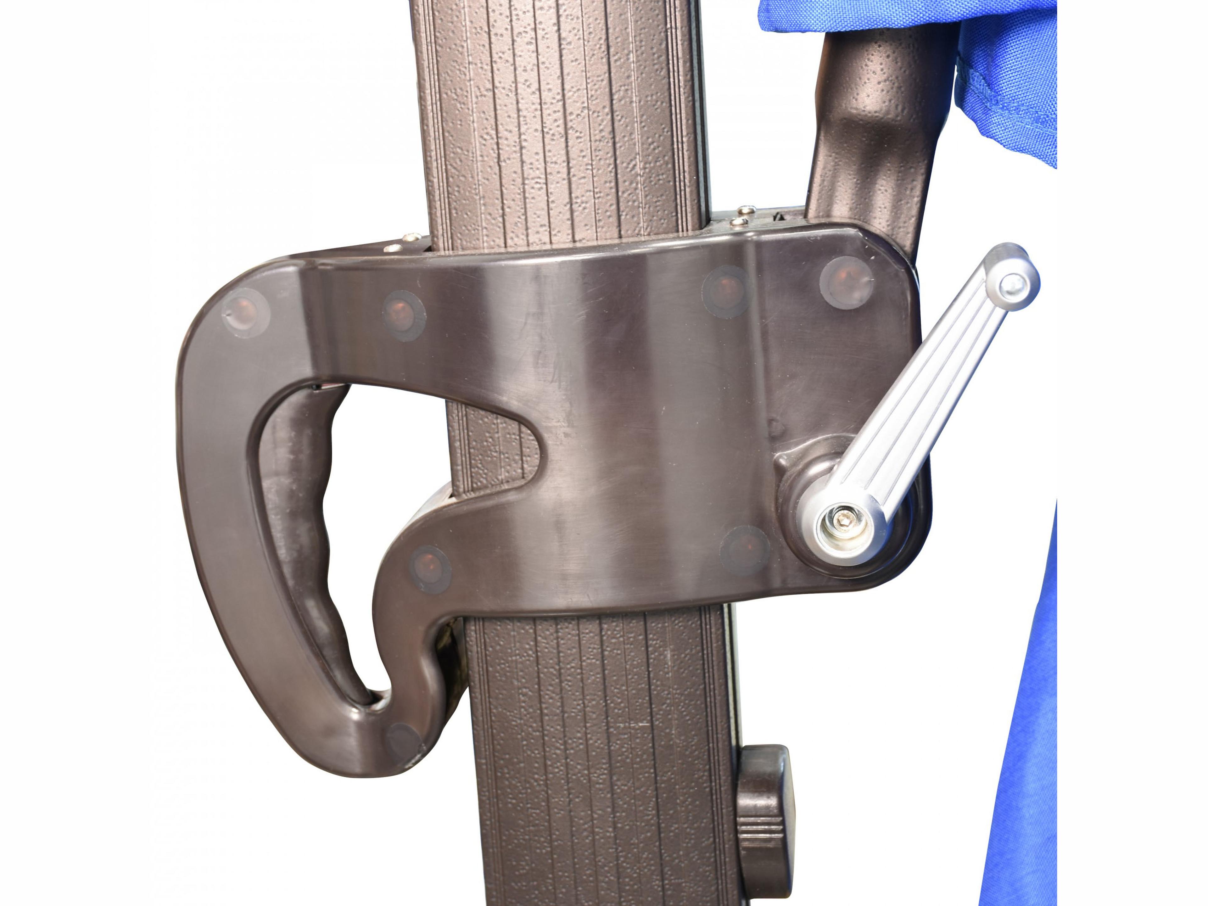 California Outdoor Patio Umbrella Quick Ship Casa Series Aluminum Cantilever 8.5 Foot Octagon Side Tilt Crank Lift Outdoor Patio Umbrella