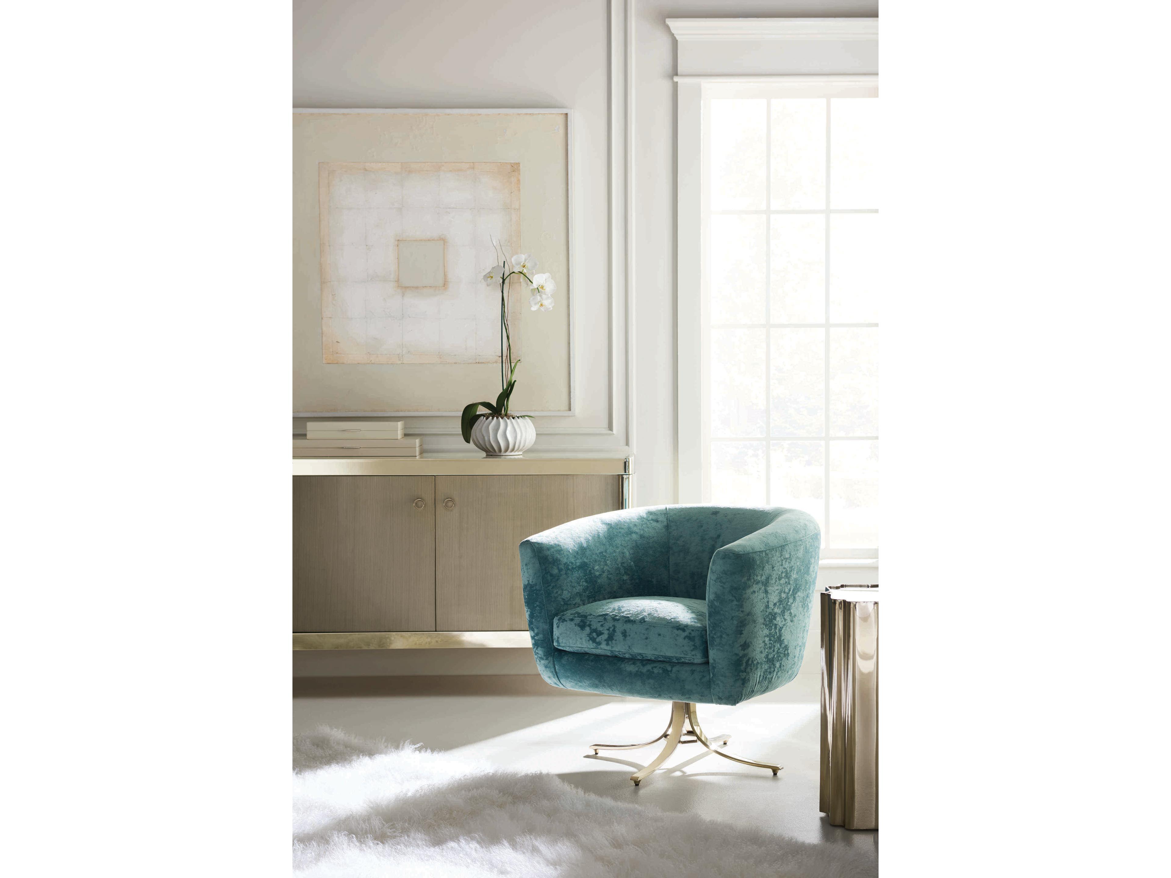 Caracole Classic Good as Gold Scalloped Round Metal Whisper Of End Table