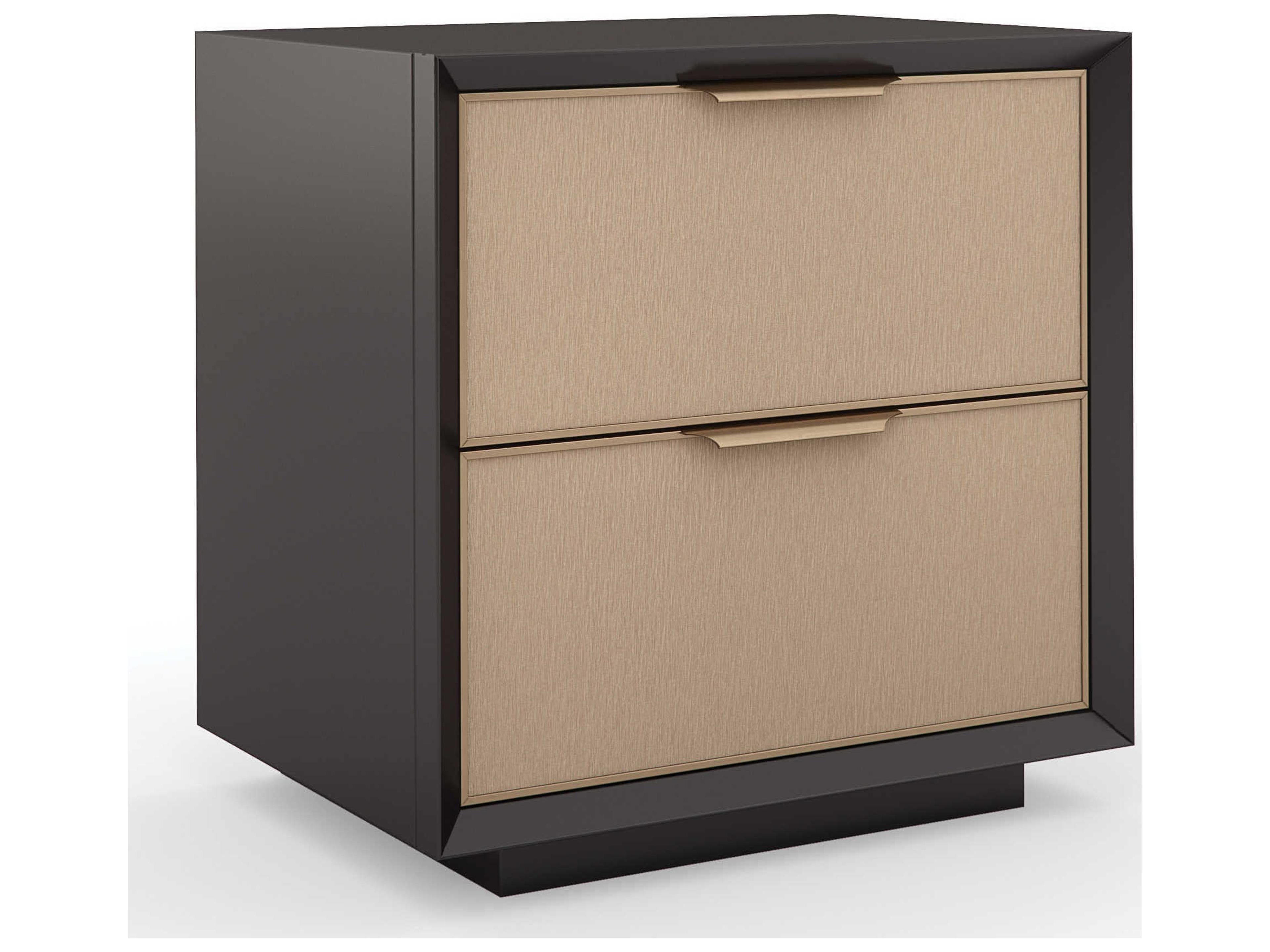 Caracole Classic Double Wrap 2-Drawers Brown Nightstand