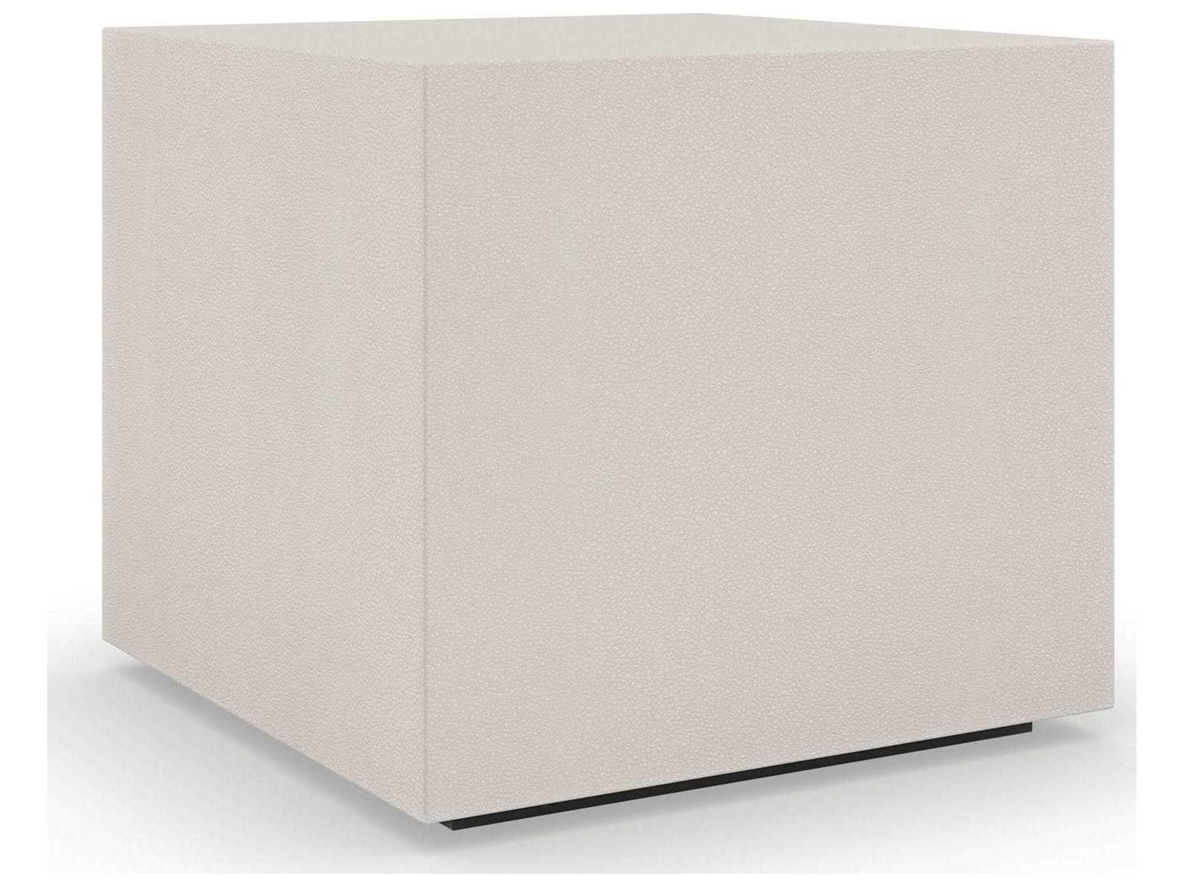 Caracole Classic Solid Ground 20" Square Wood Almost Black Coffee Table