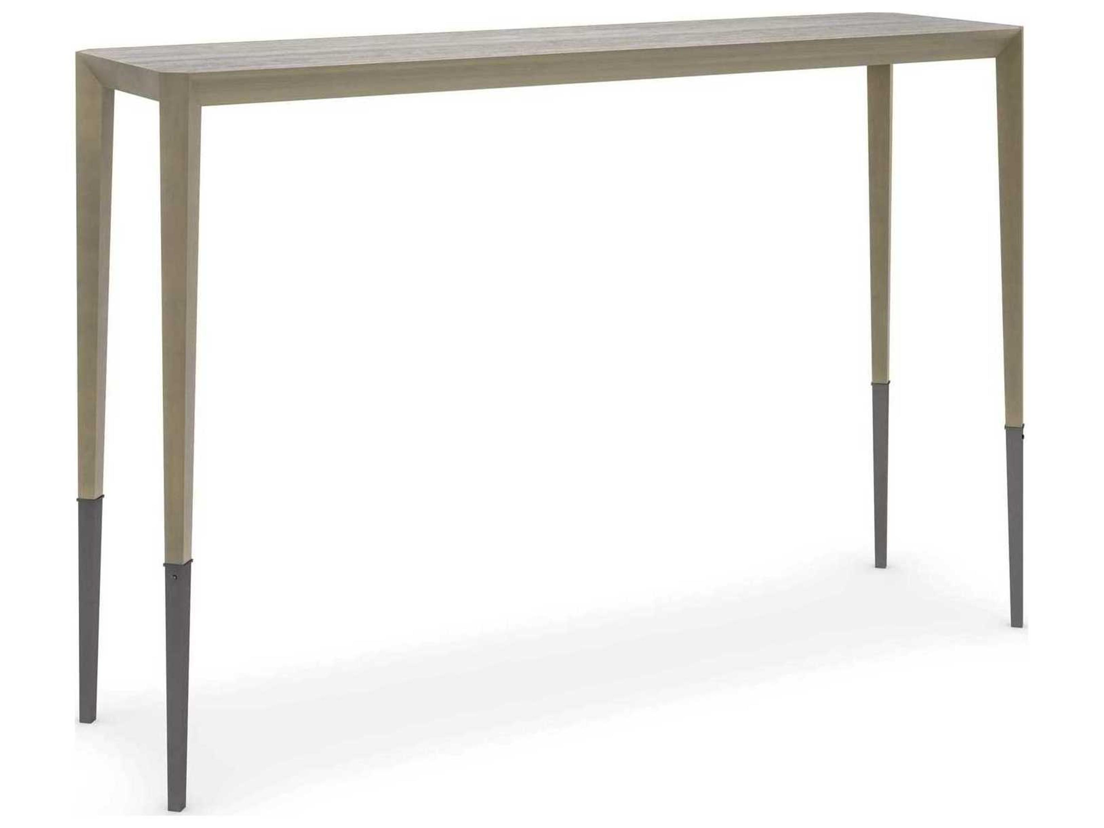 Classic Perfect Together Tall Rectangular Console Table in Brushed Antique Brass