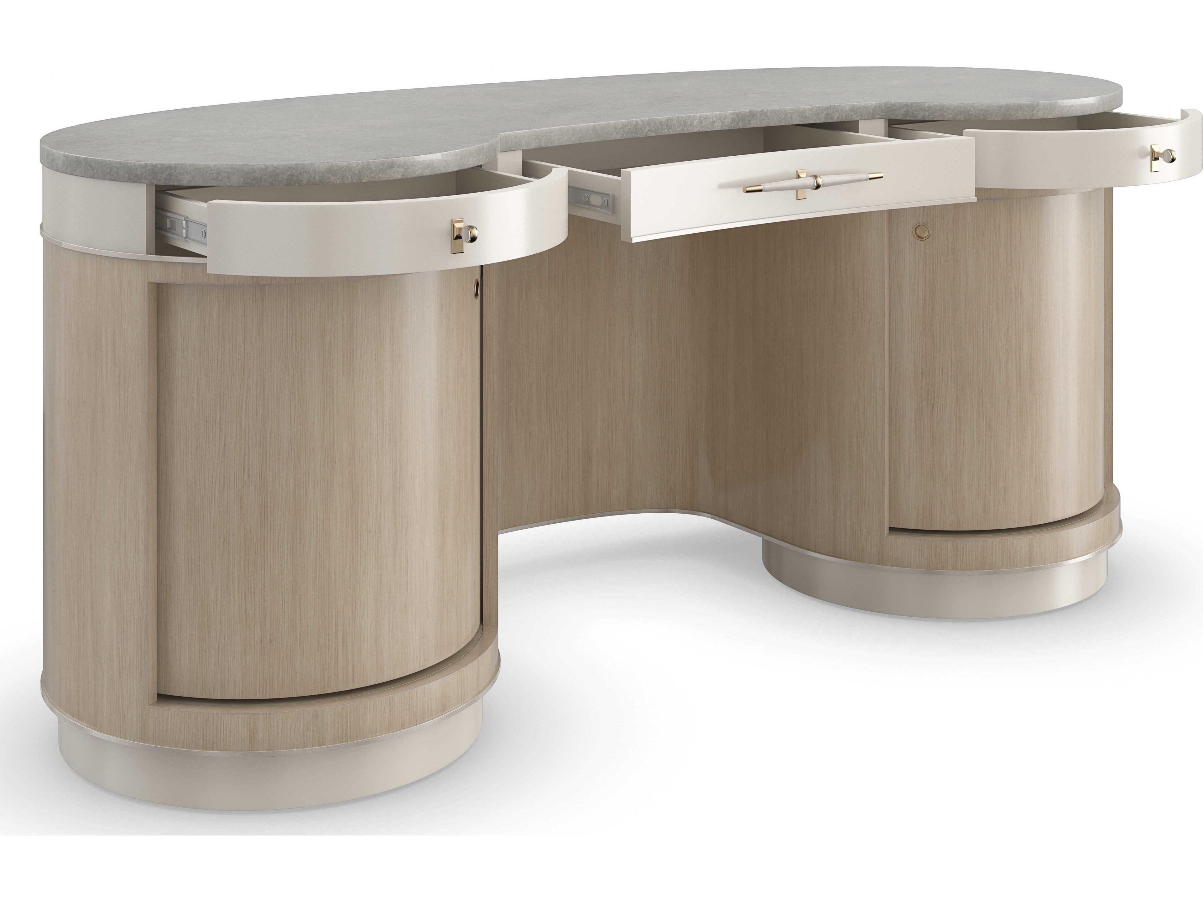 Caracole Classic Vanity Fair Poplar Wood Vanity Table