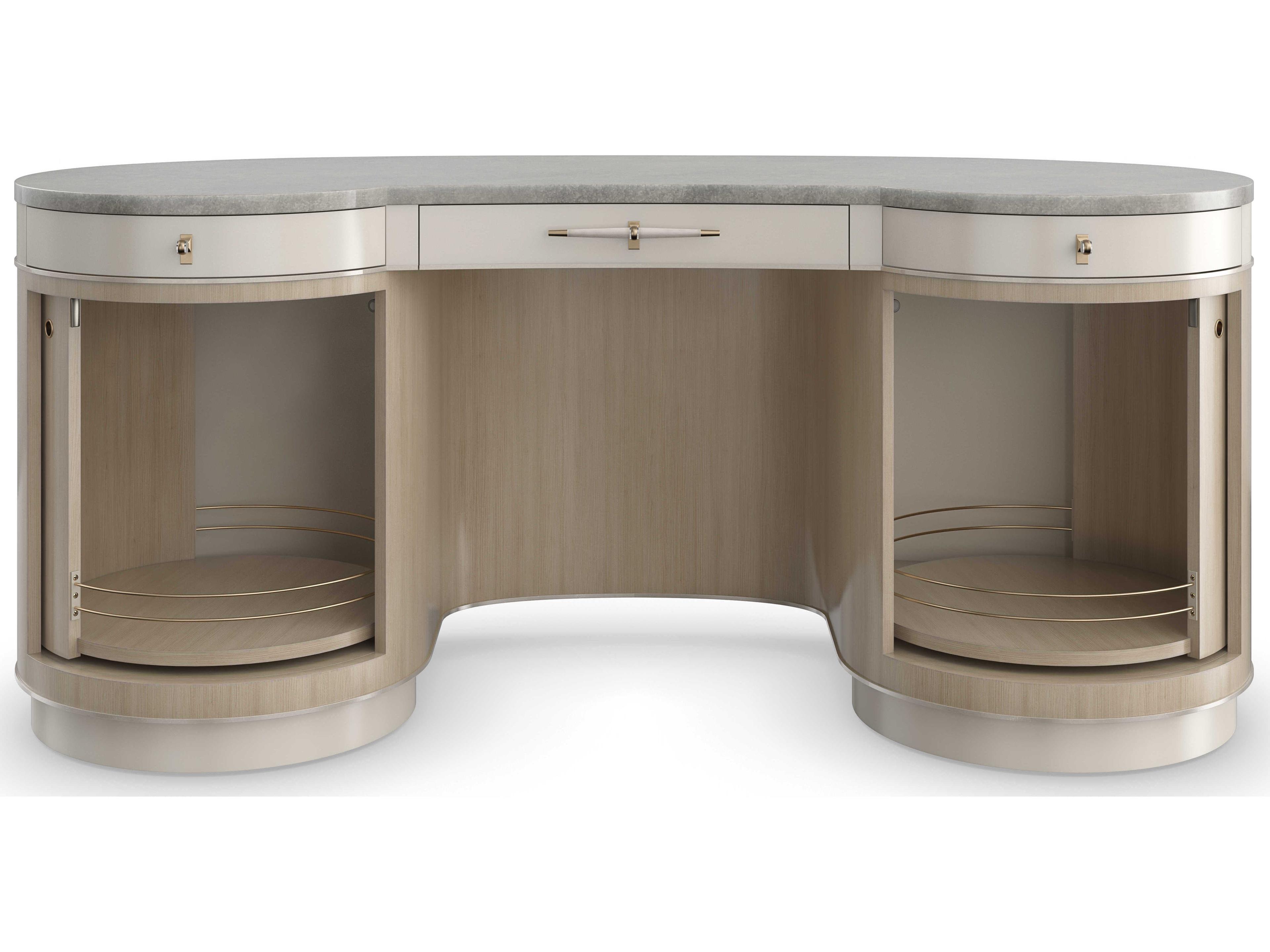 Caracole Classic Vanity Fair Poplar Wood Vanity Table