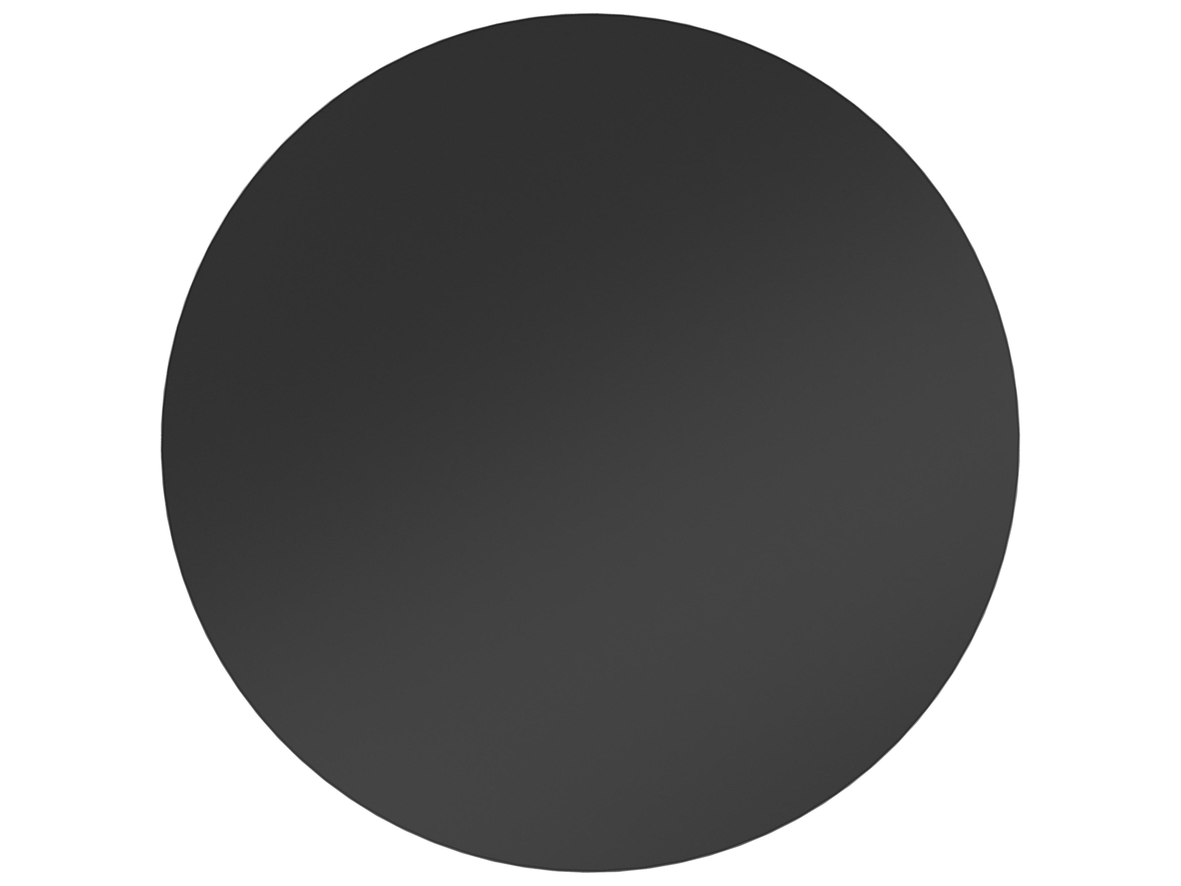 Caracole Classic Chalice Round Glass Almost Black Dining Table