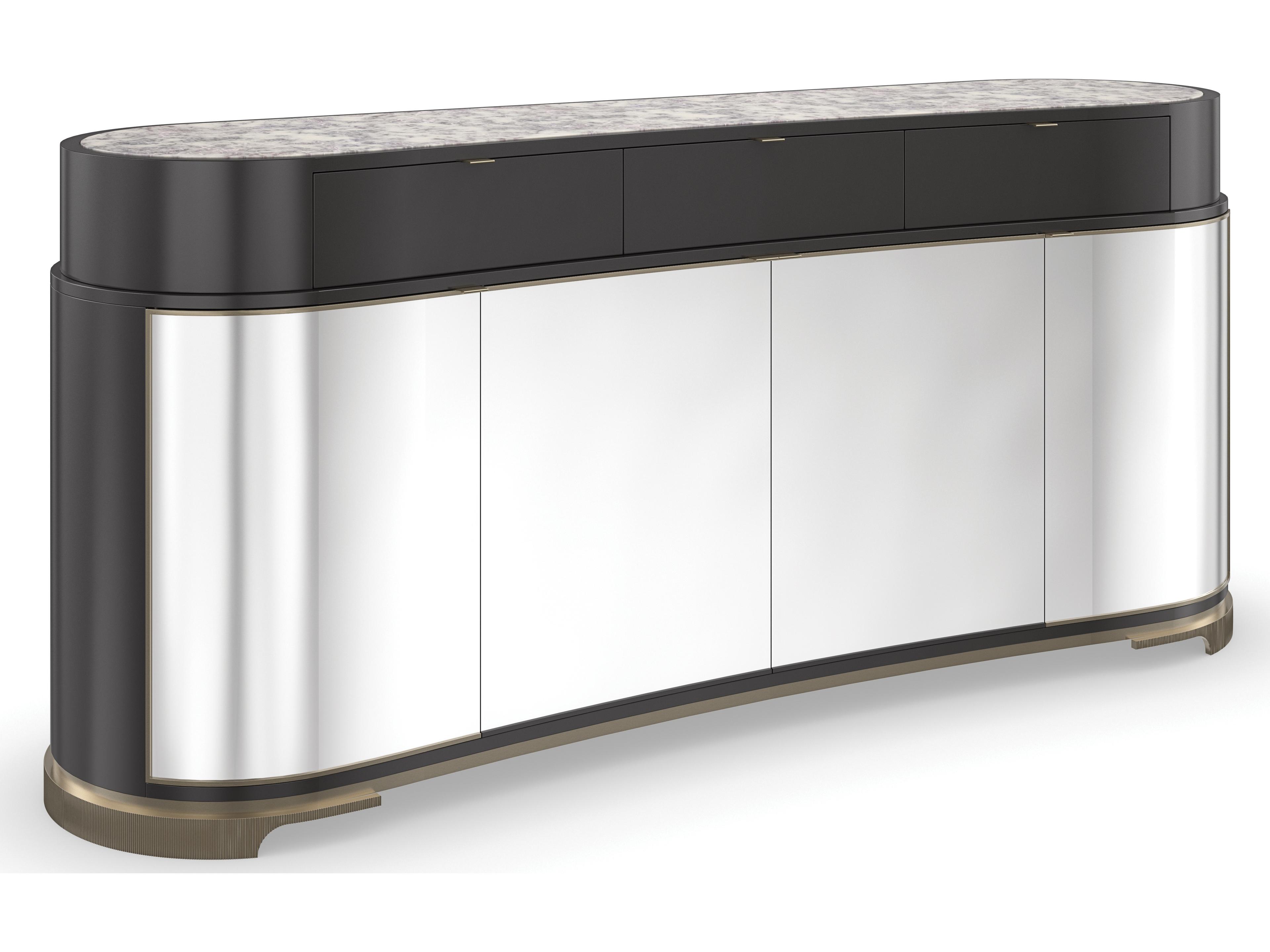 Caracole Classic Glace 75" Acacia Wood Sideboard