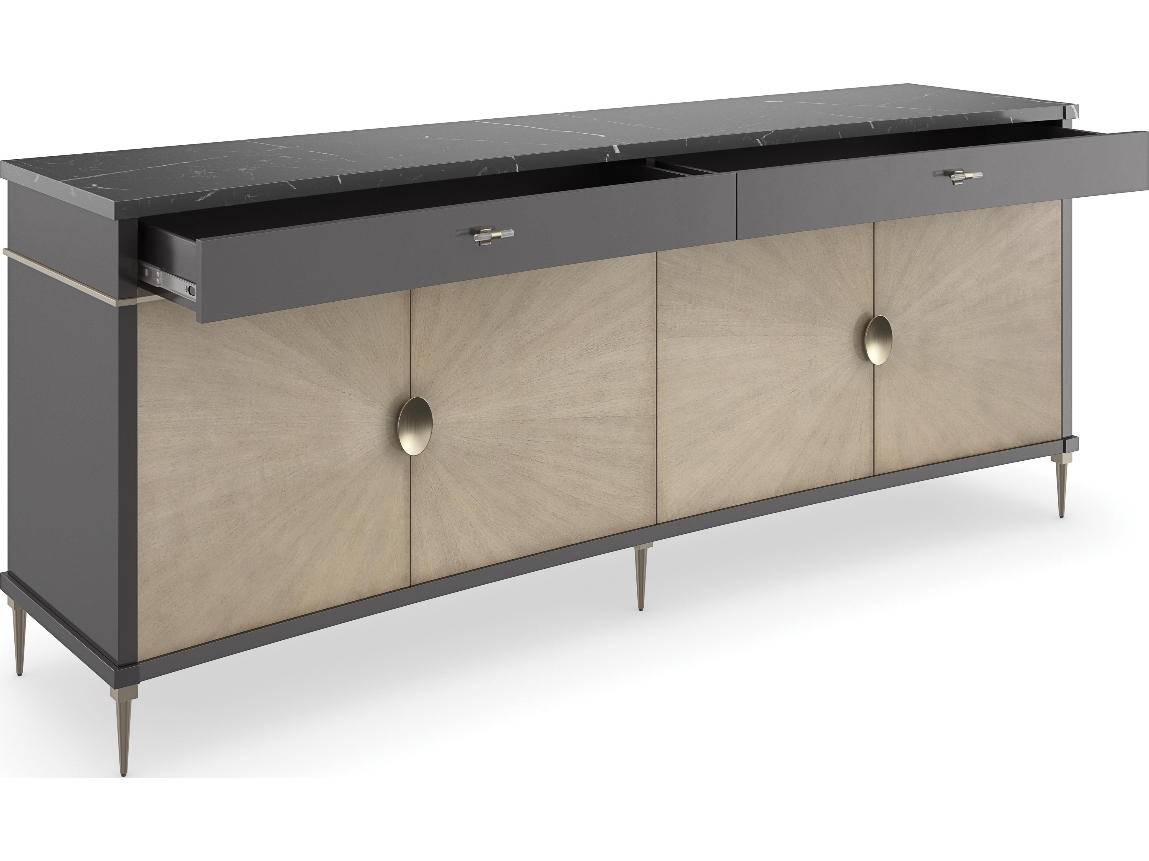 Caracole Classic Noir 84" Hardwood Sideboard