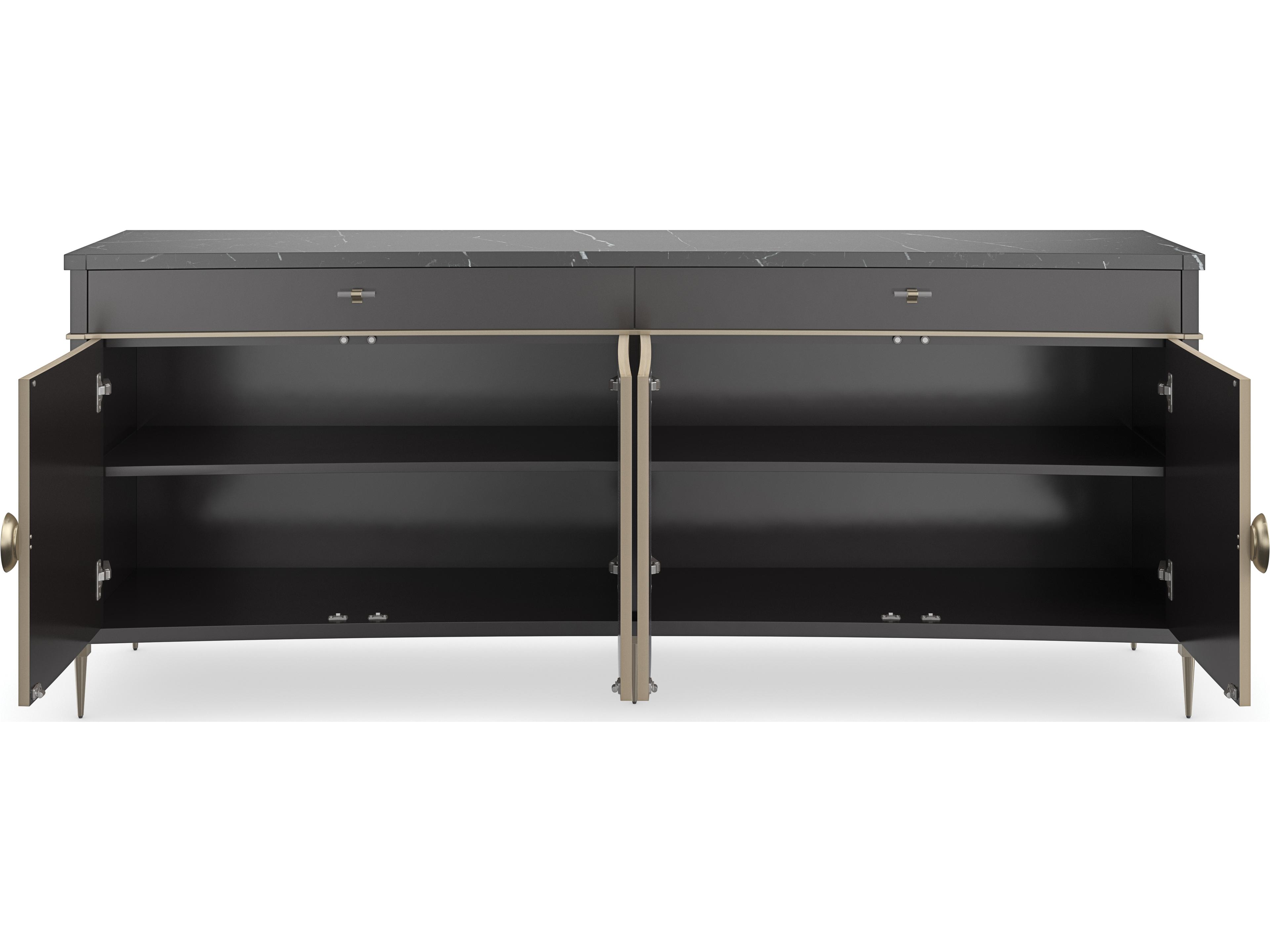 Caracole Classic Noir 84" Hardwood Sideboard
