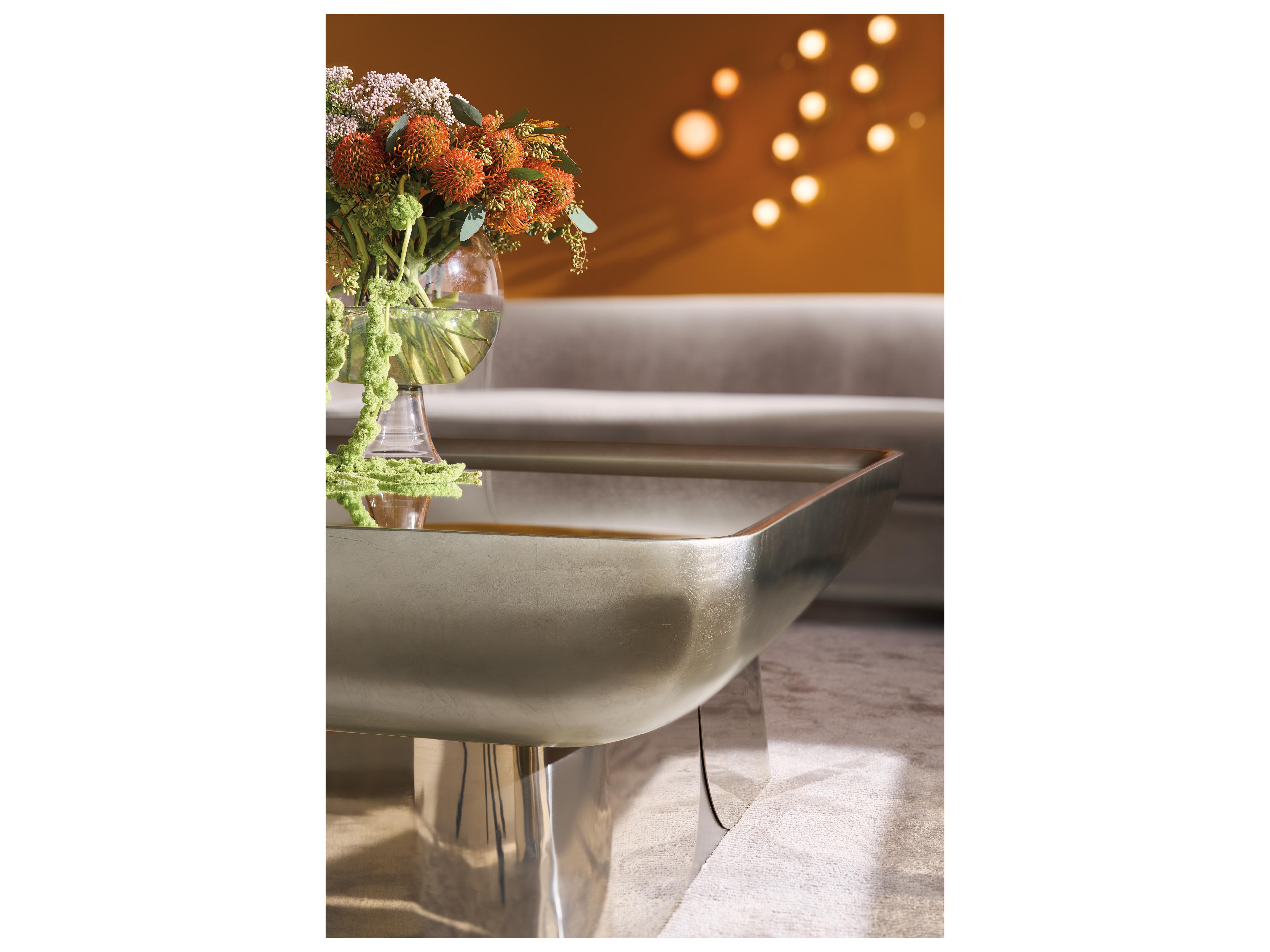 Caracole Classic Zenith Square Mirror Coffee Table