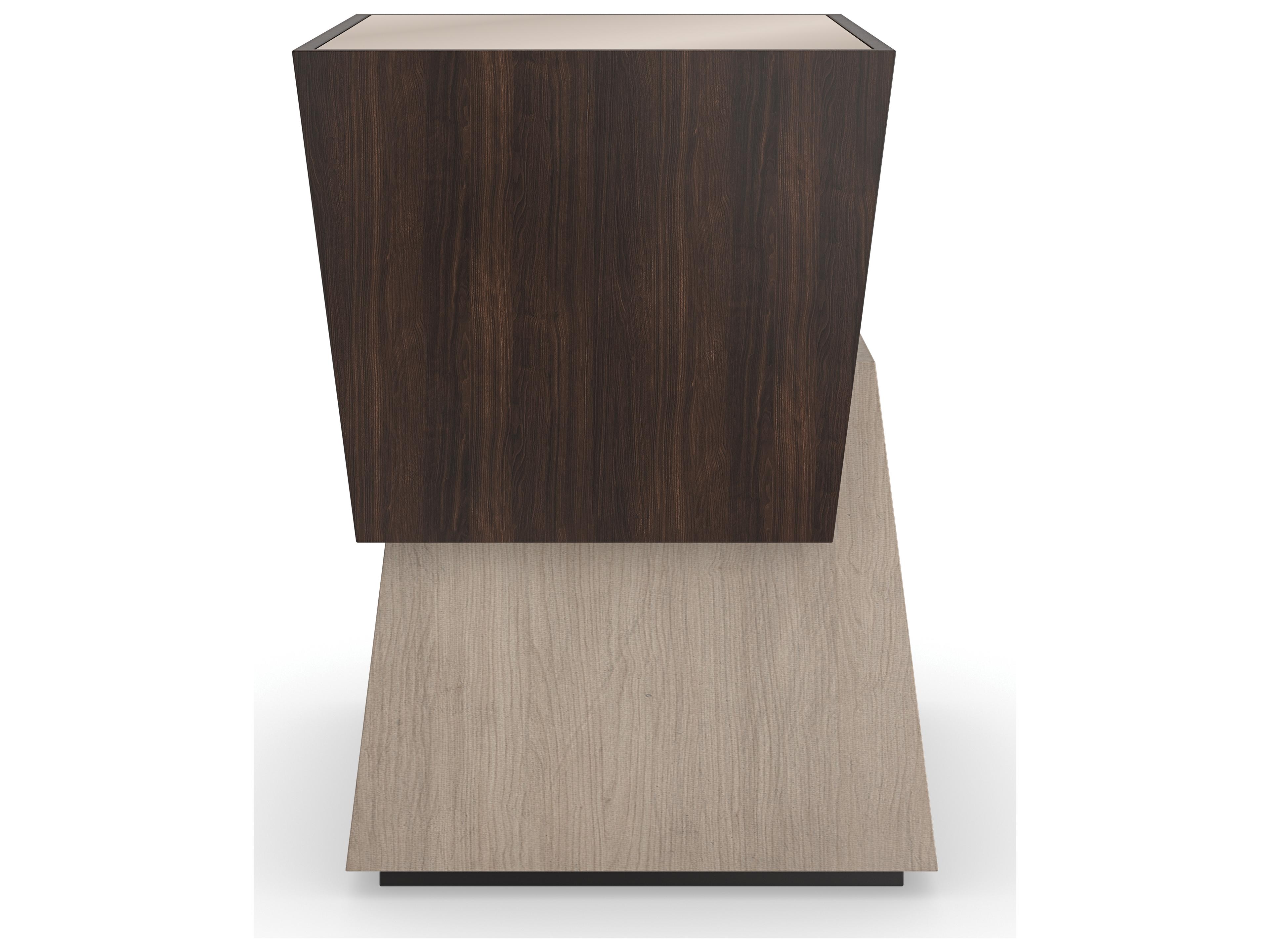 Caracole Classic Relativity Rectangular Mirror End Table