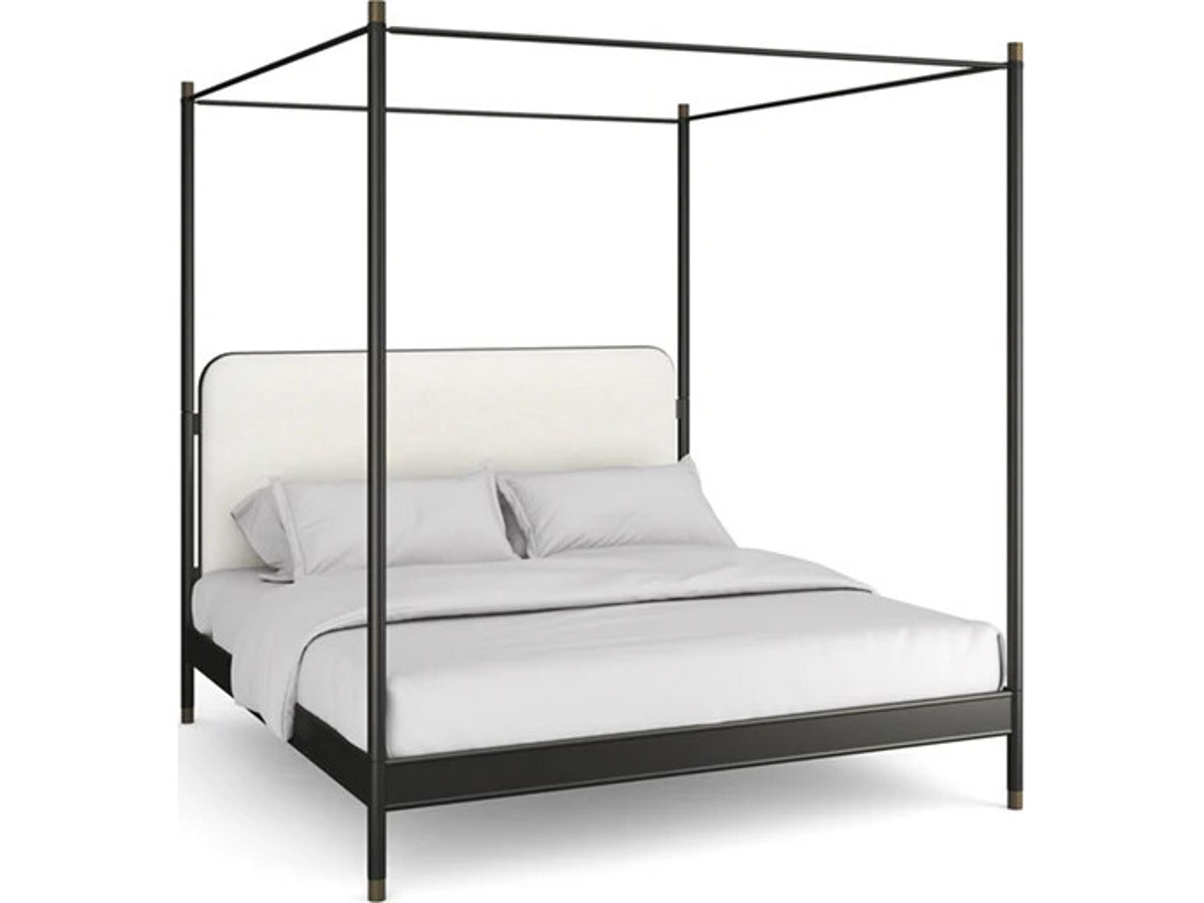 Classic Campaign King Bed with Canopy