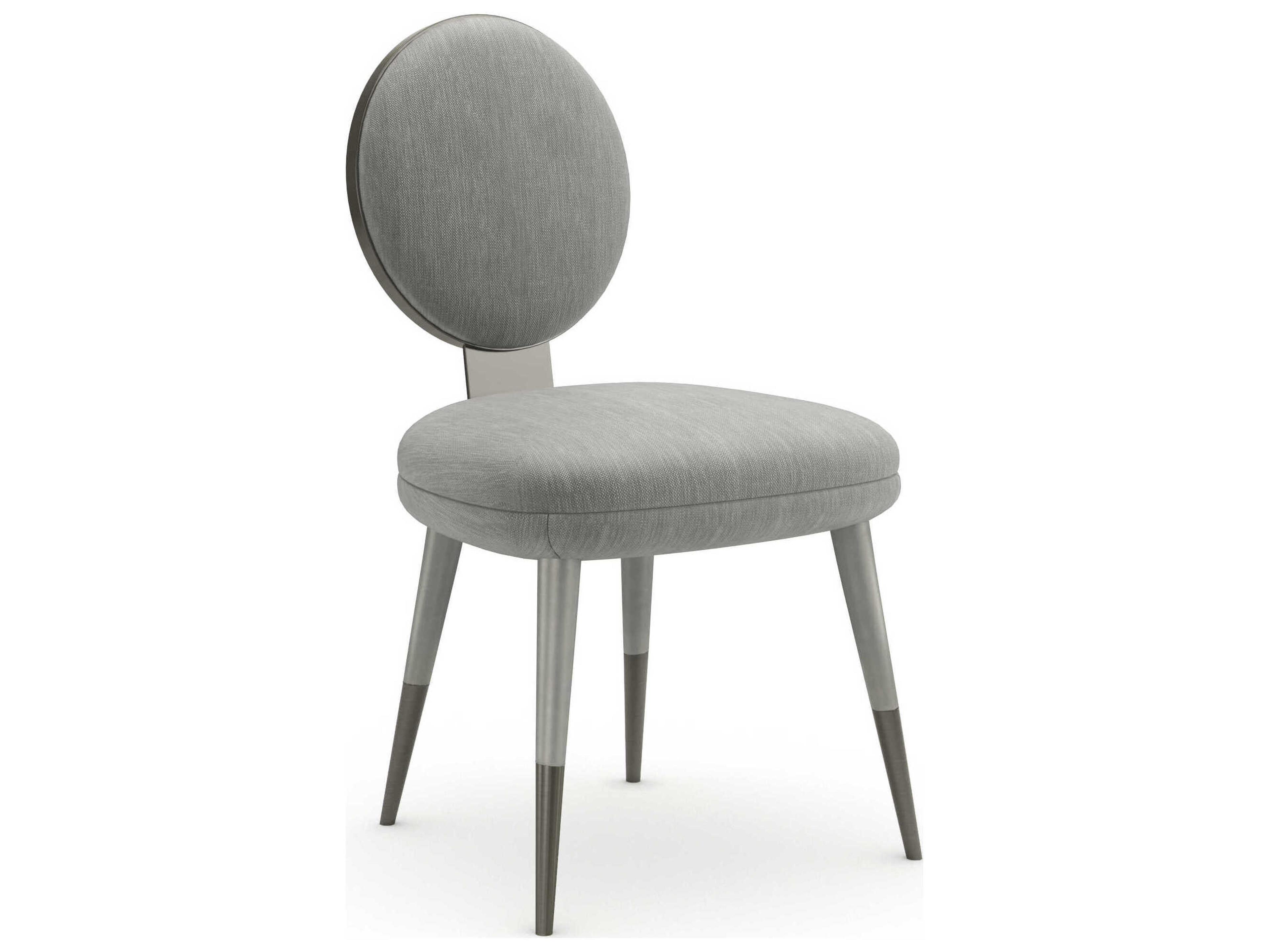 Apollo Hardwood Gray Upholstered Armless Dining Chair