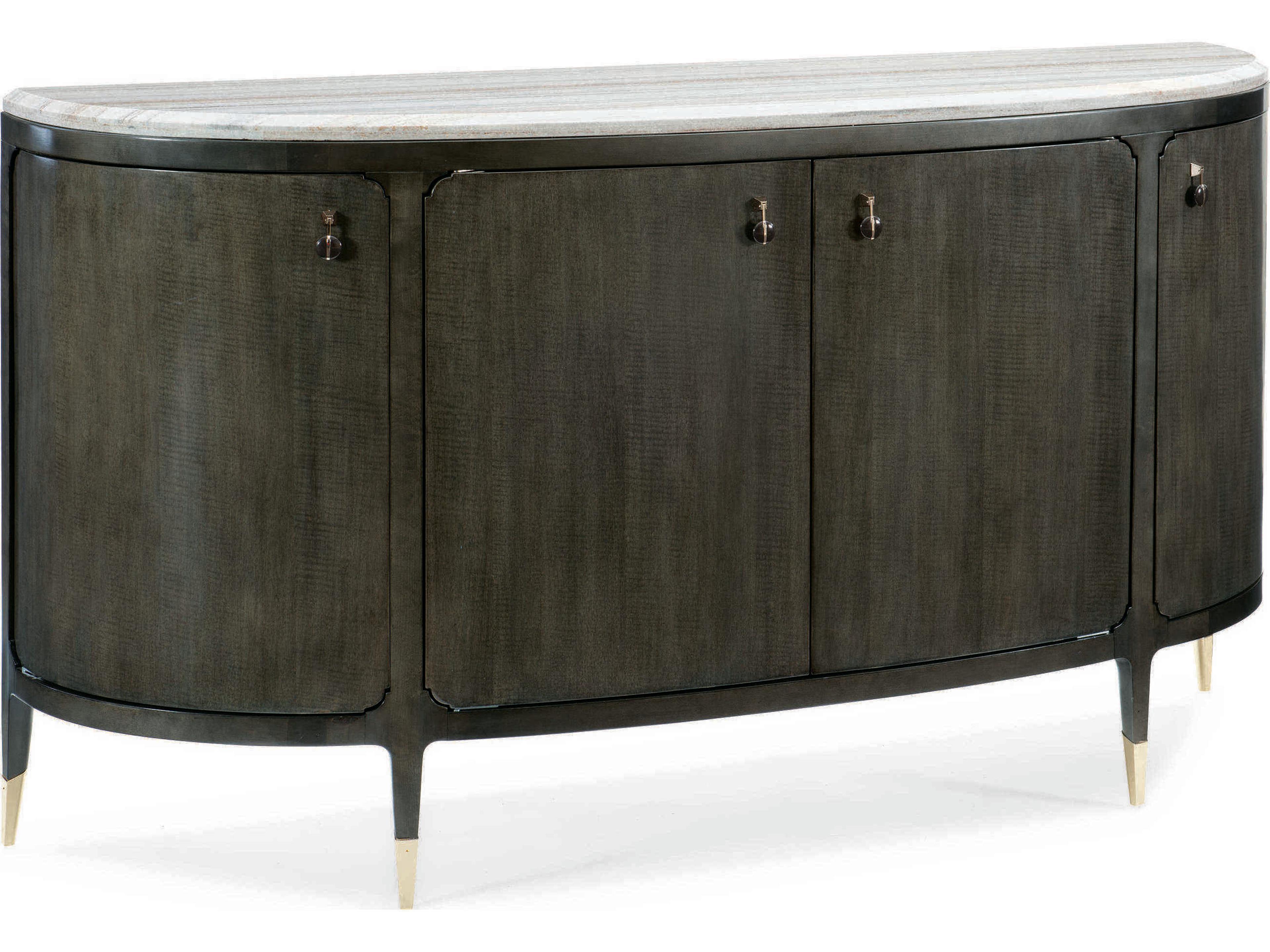 Classic Serve Yourself 72" Stone Top Demilune Buffet