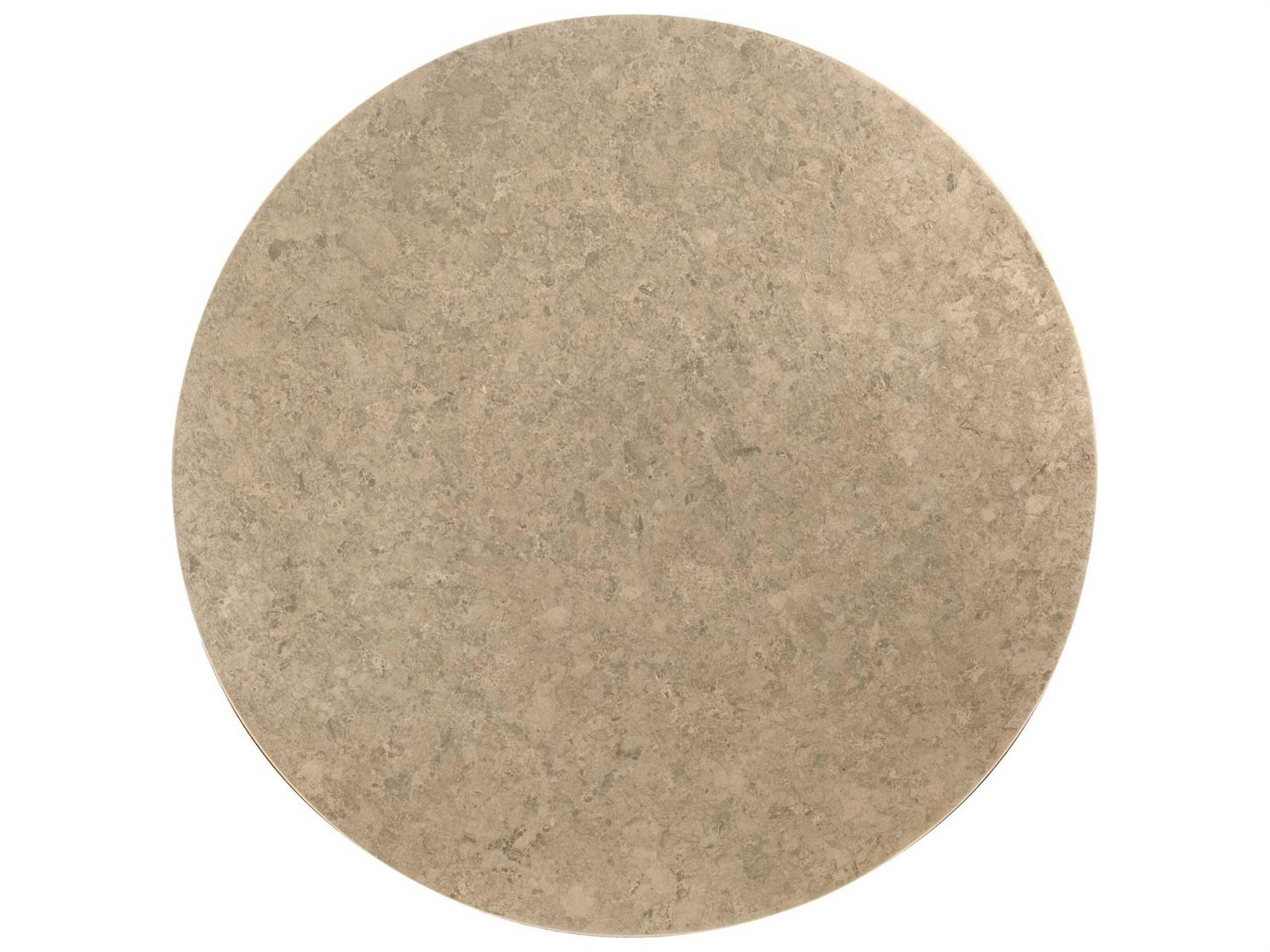 Caracole Classic Honey Bunch Round Golden Blonde Leaf Shimmer End Table