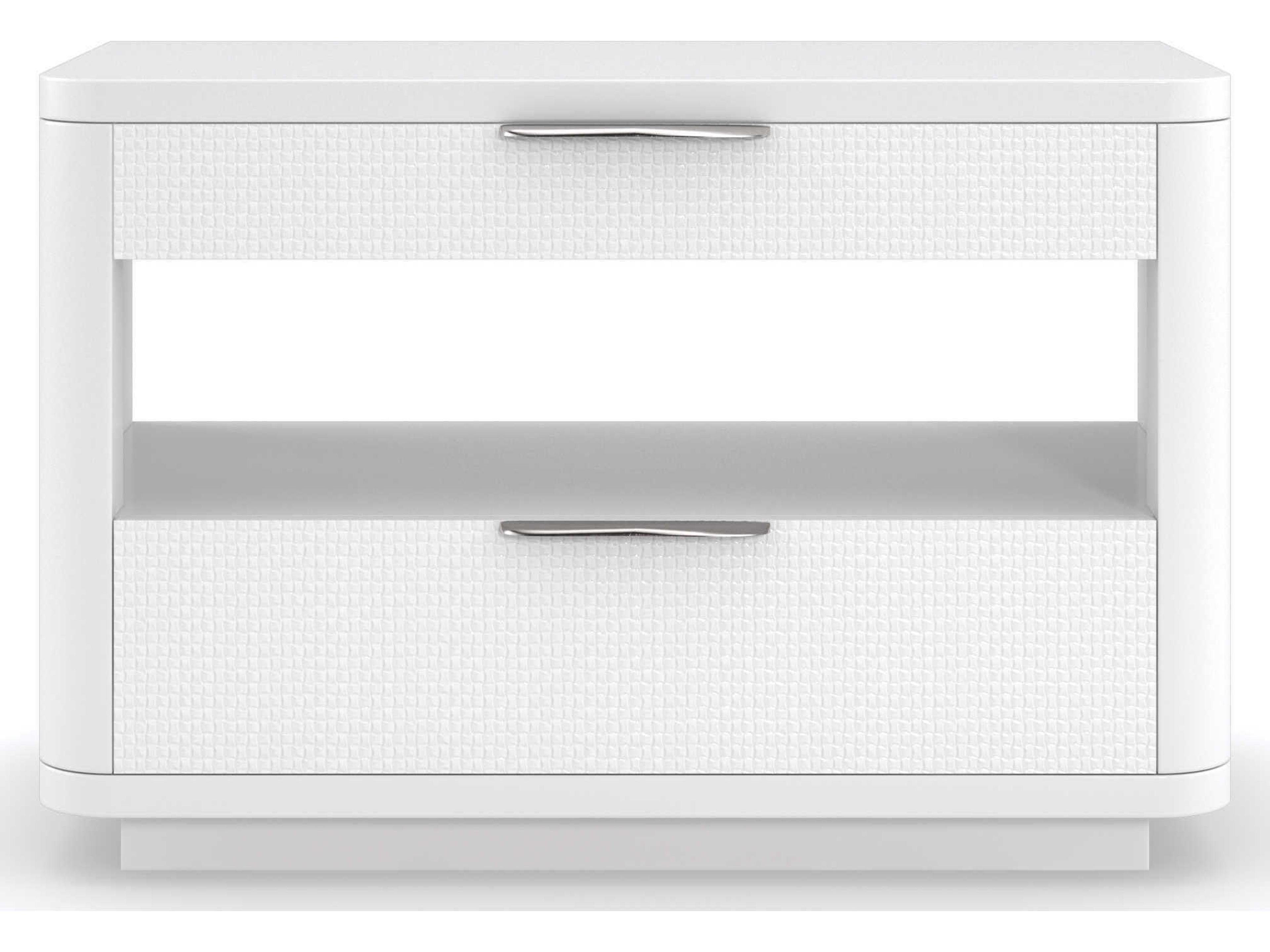 Caracole Classic In Touch 2-Drawers Birch Wood Nightstand