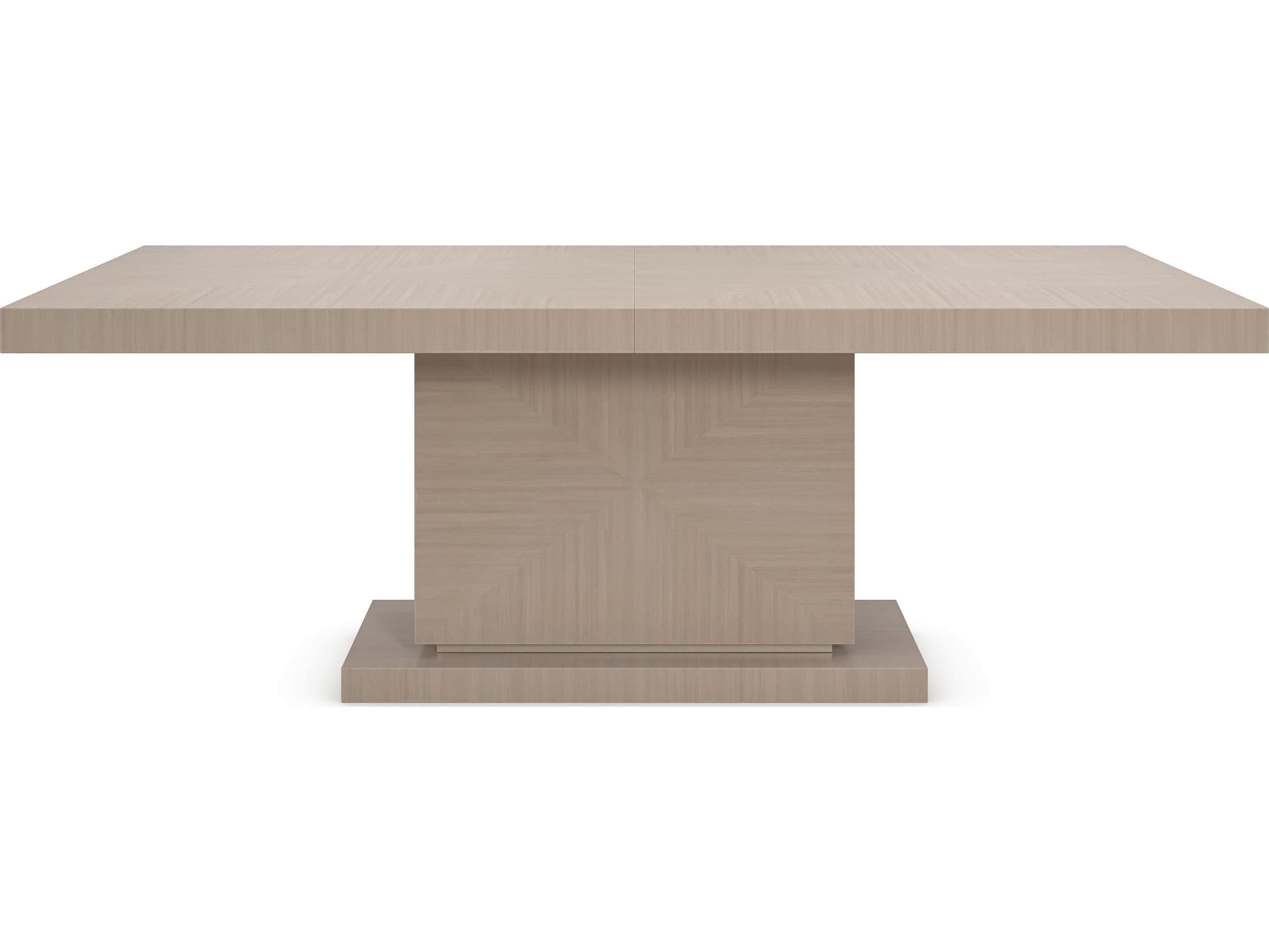 Caracole Classic Horizon Extendable Rectangular Woodland Grey Sparkling Argent Dining Table