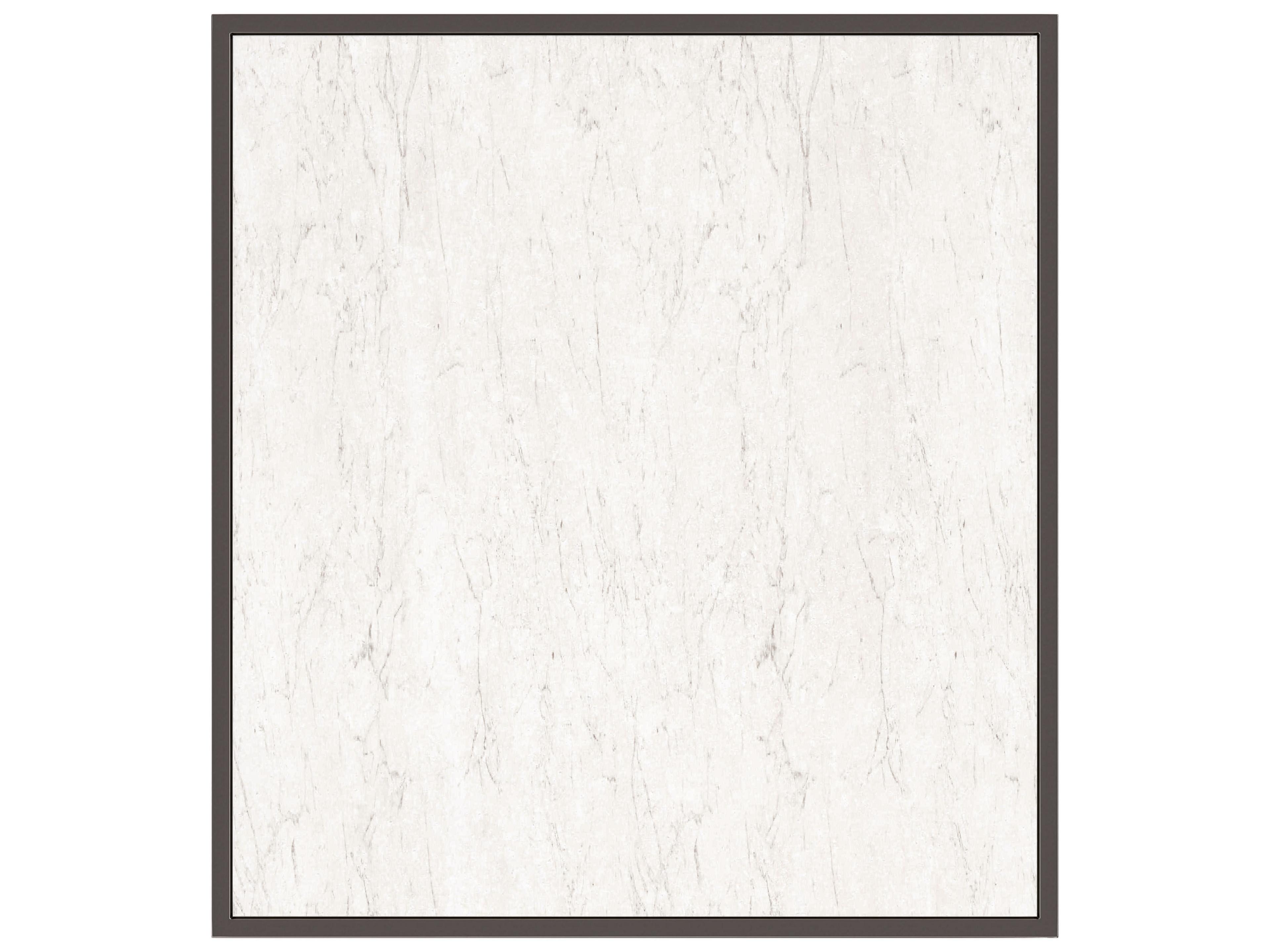 Caracole Classic Quadrant Rectangular Stone Deep Bronze Woodland Grey End Table