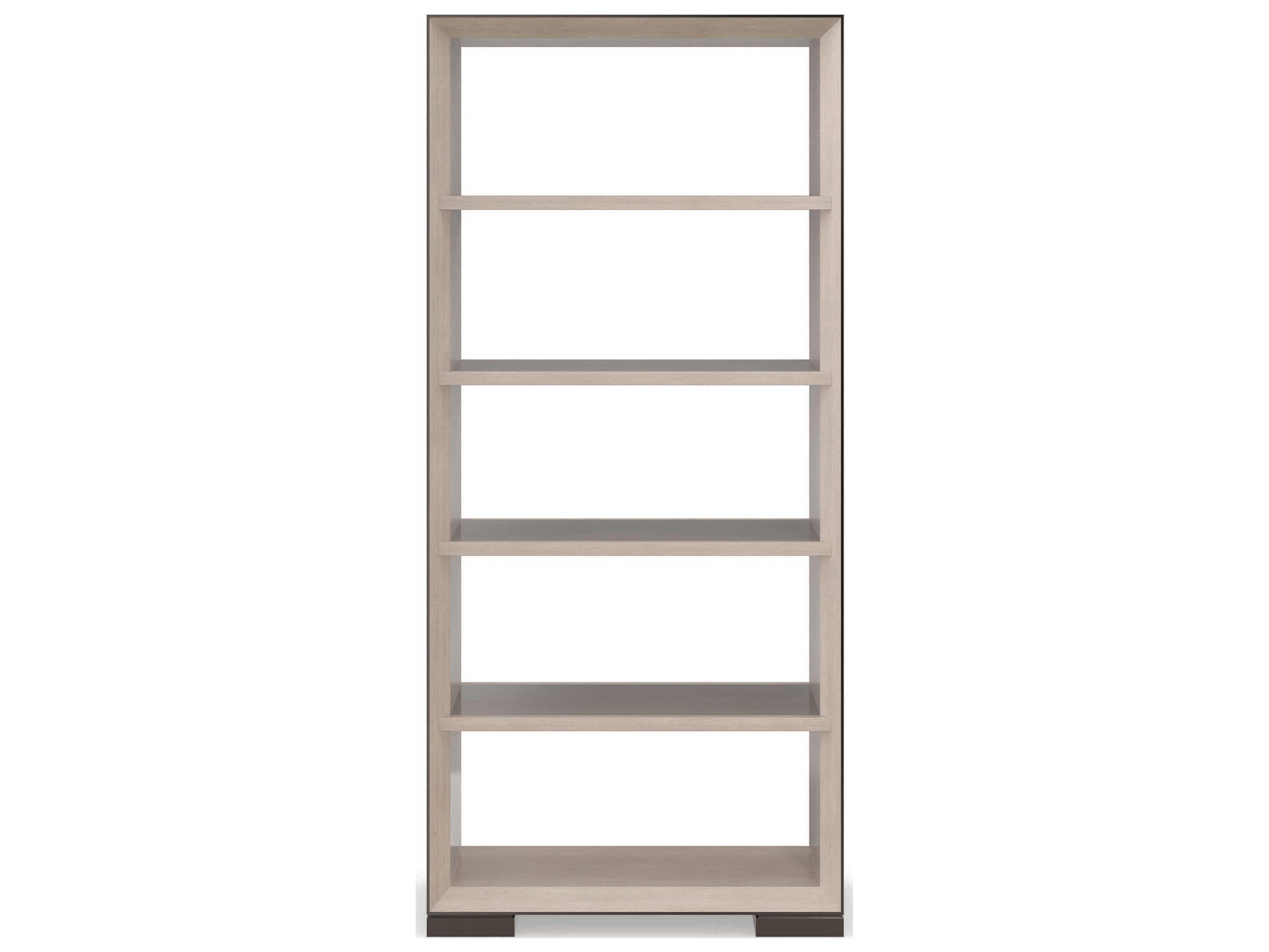 Caracole Classic High Rise Moonstone Deep Bronze Seal Skin Bookcase