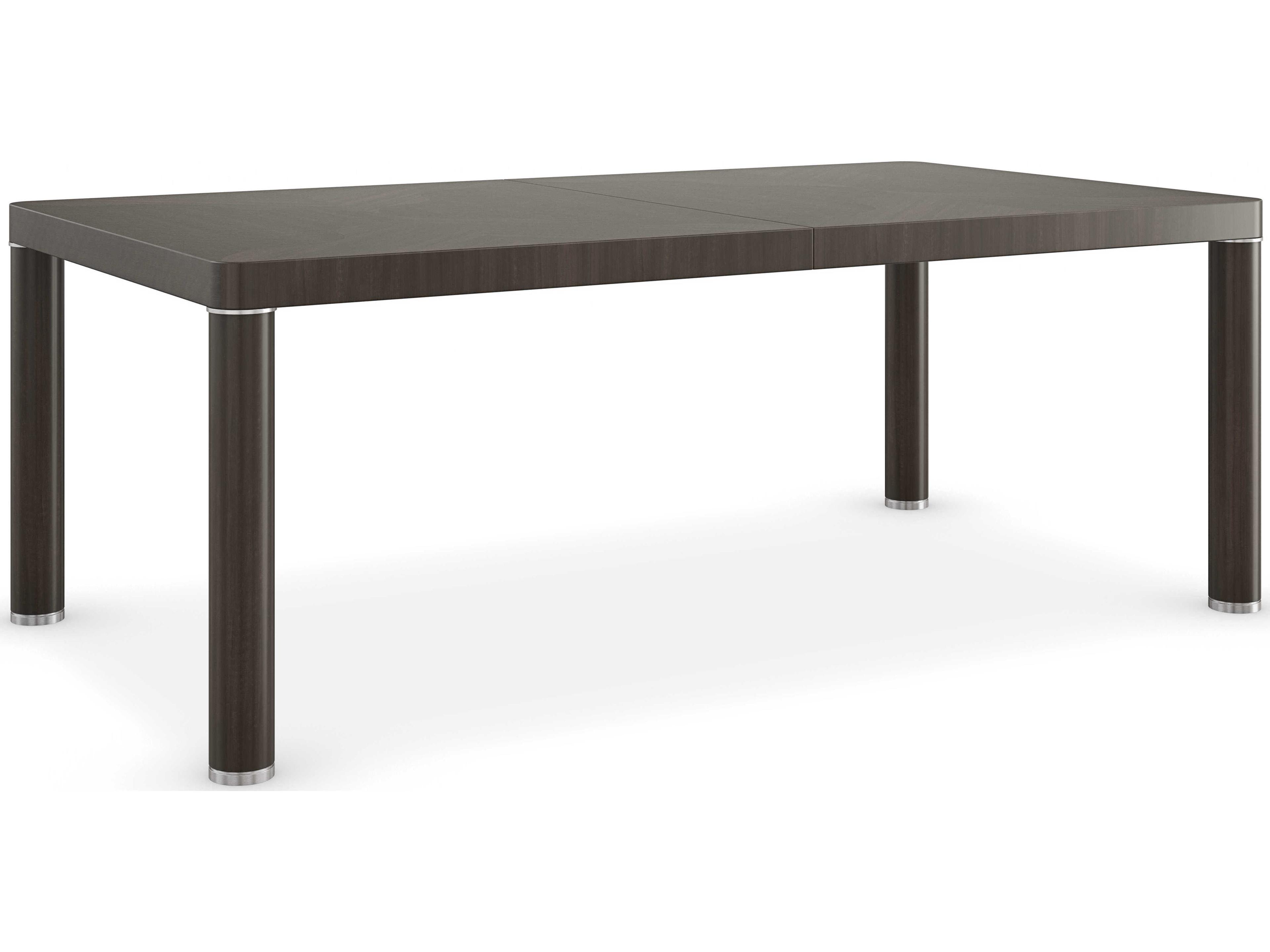 Classic Mirror Image Extendable Rectangular Wood Otter Dining Table