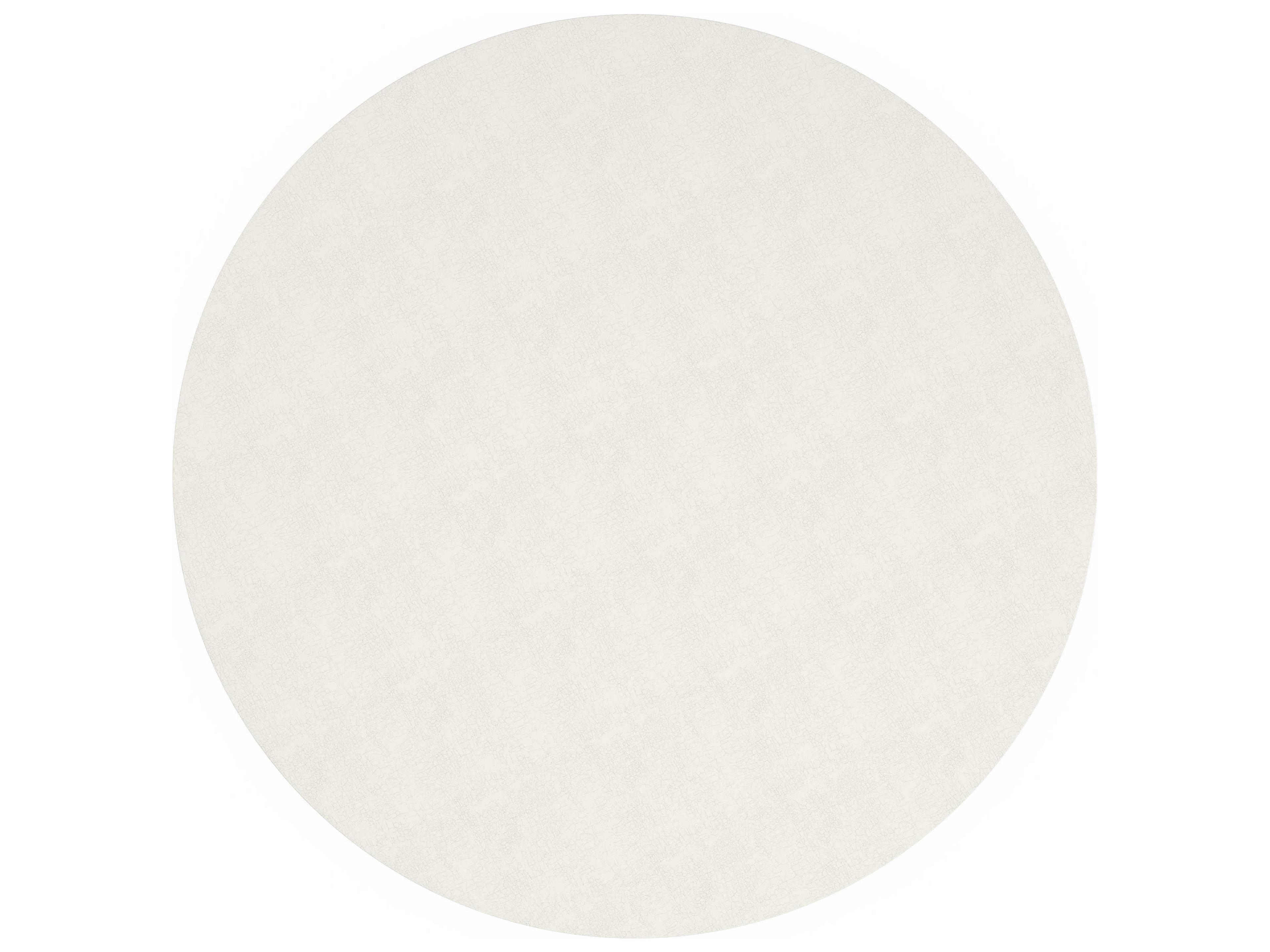 Caracole Classic Braces Round Wood Ivory Craze Coffee Table