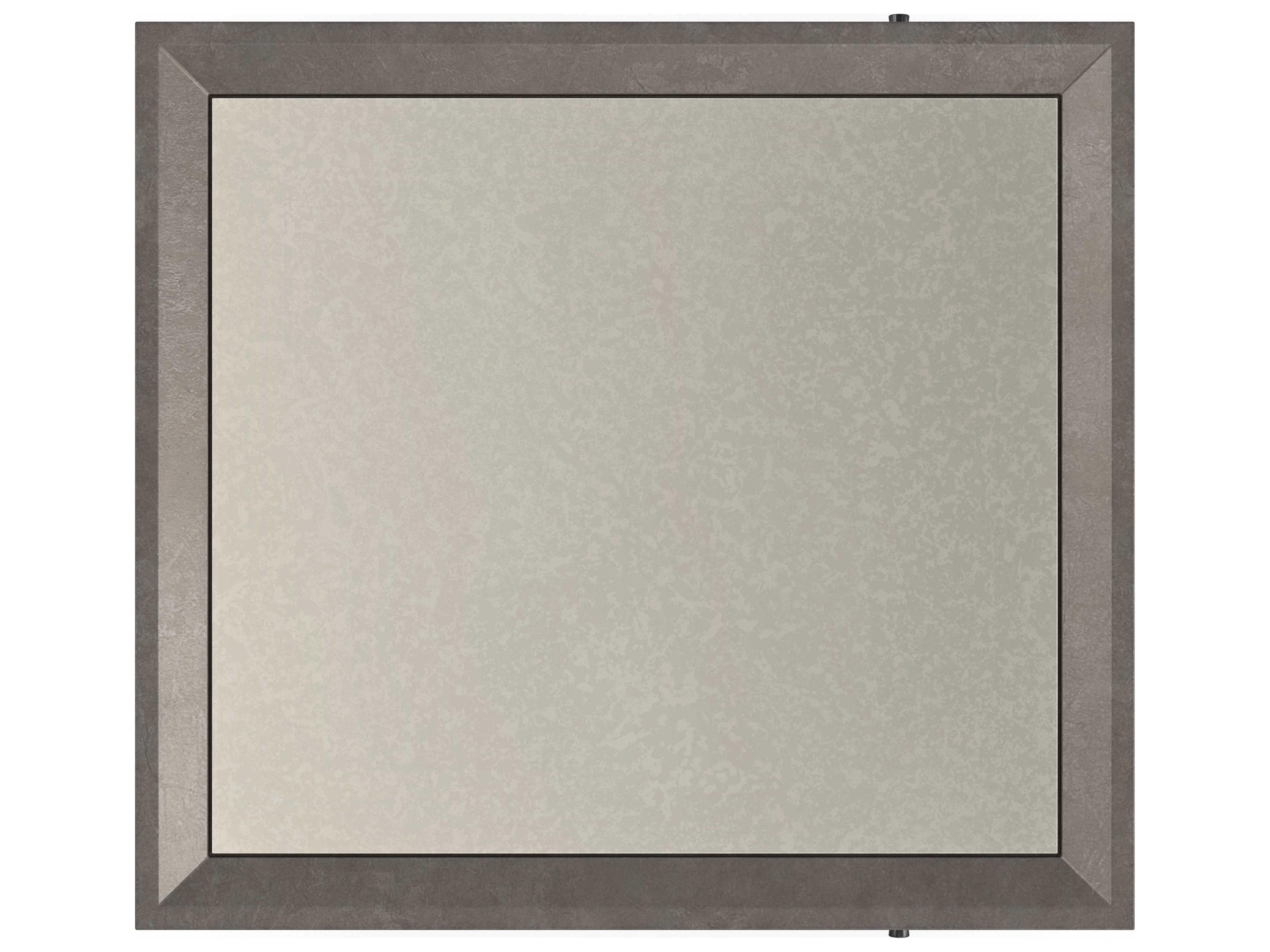 Caracole Classic Dark Matter Rectangular Mirror Twilight Frost End Table
