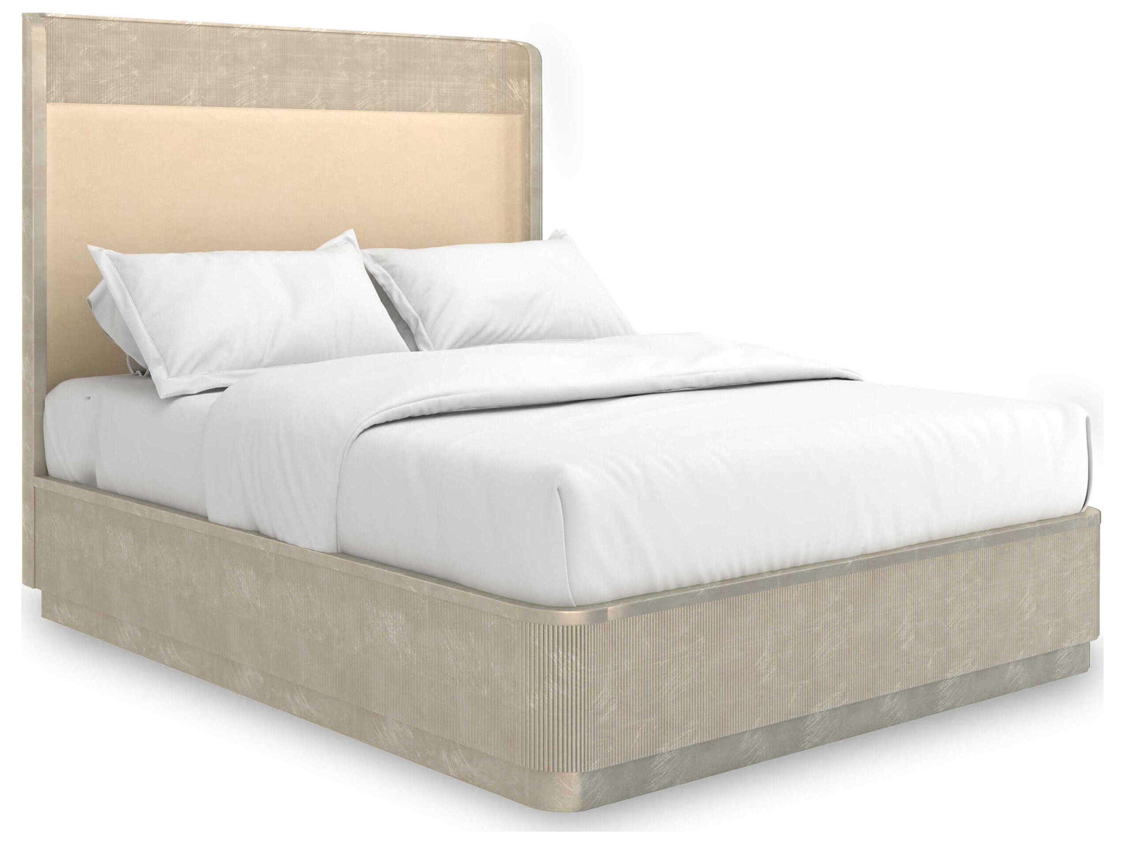 Caracole Classic Fall In Love Gold Birch Wood Platform Bed