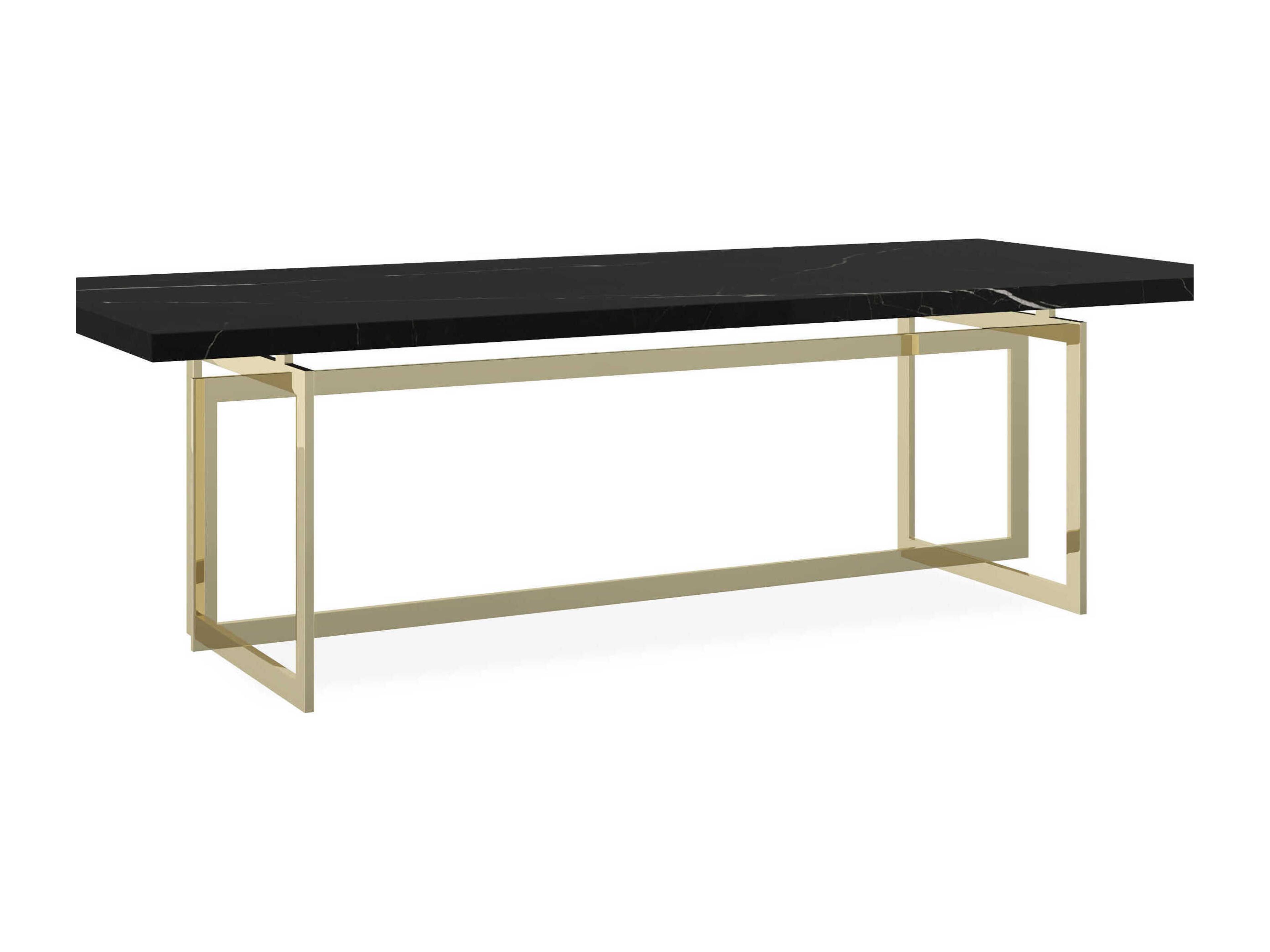 Classic Wish You Were Here Rectangular Marble Dining Table
