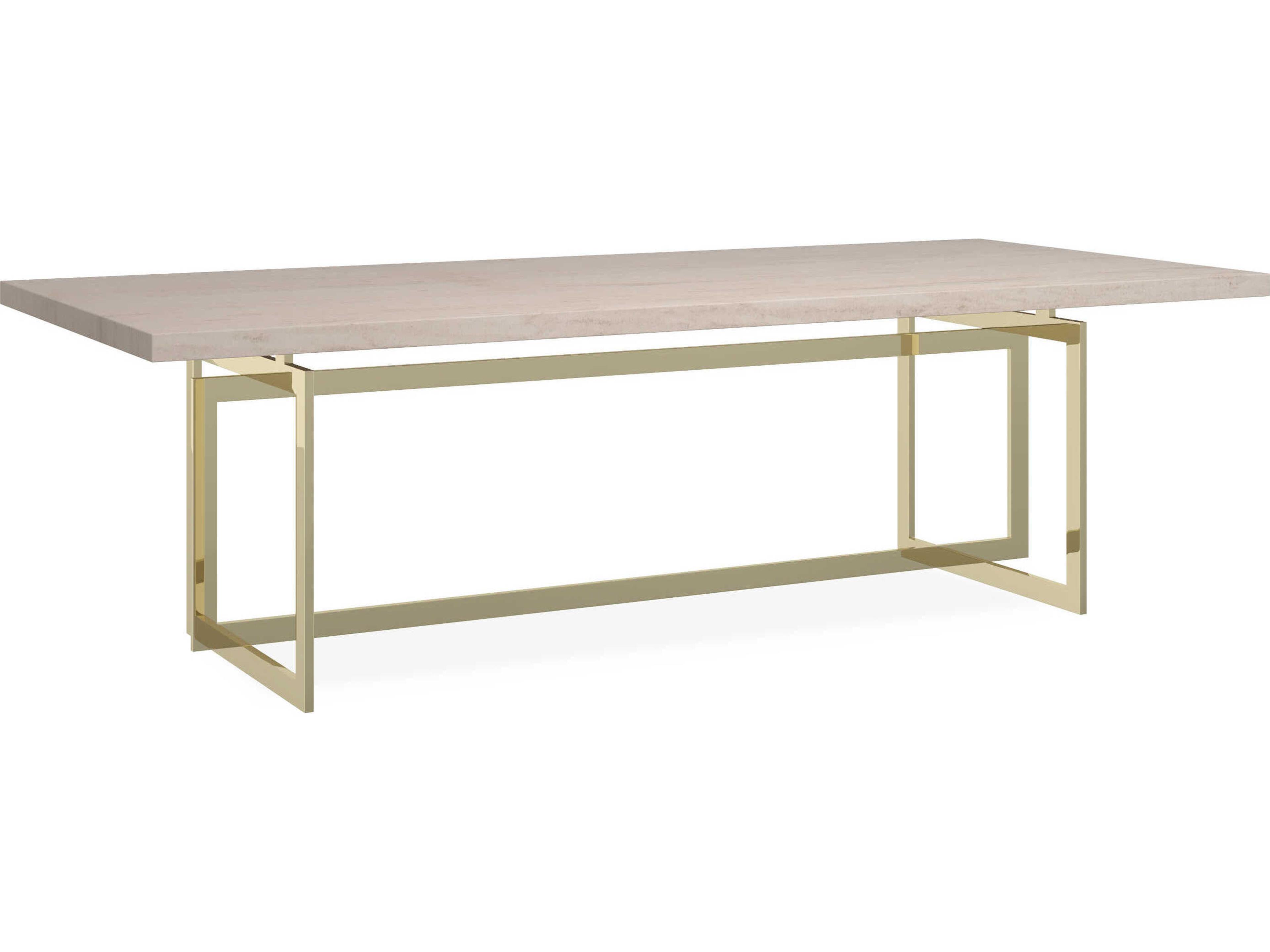 Classic Wish You Were Here Rectangular Concrete Dining Table