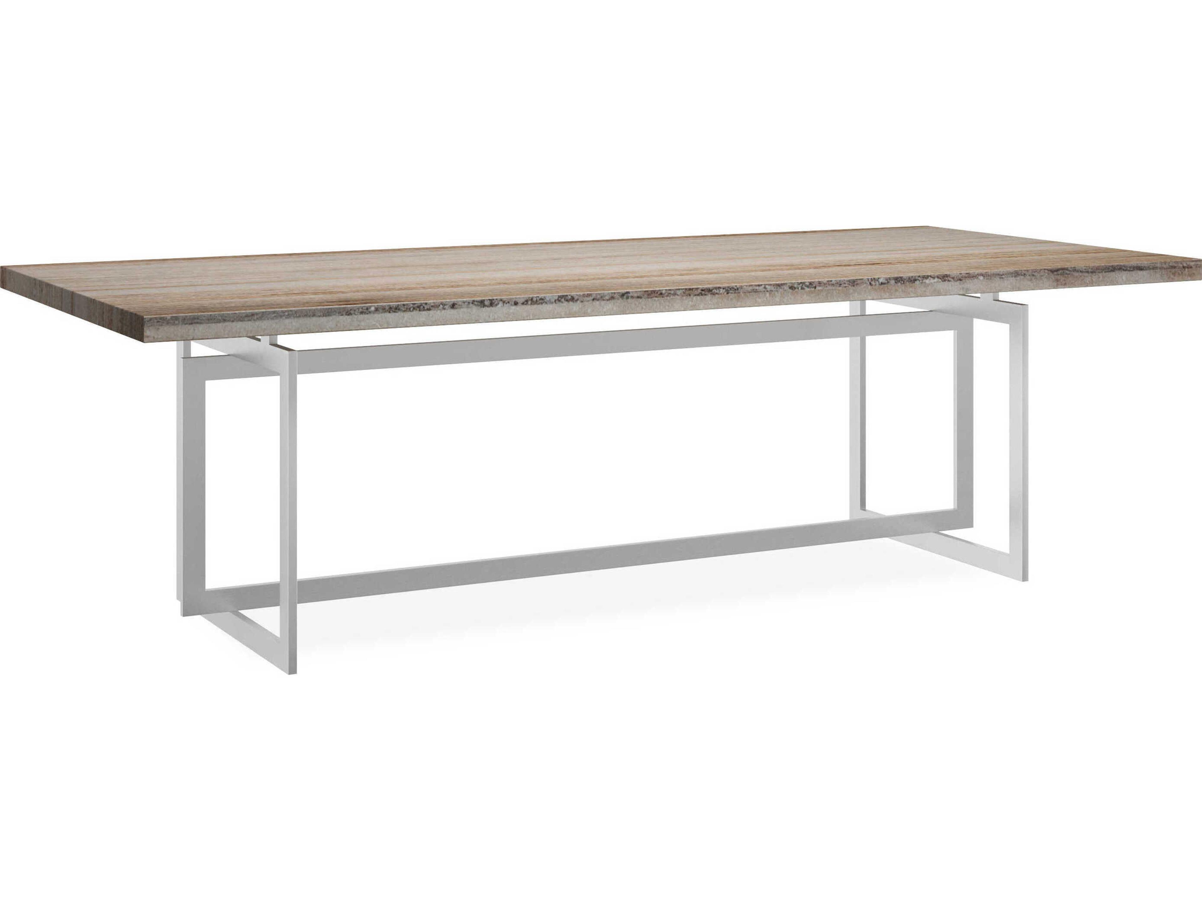 Caracole Classic Wish You Were Here Rectangular Stone Dining Table
