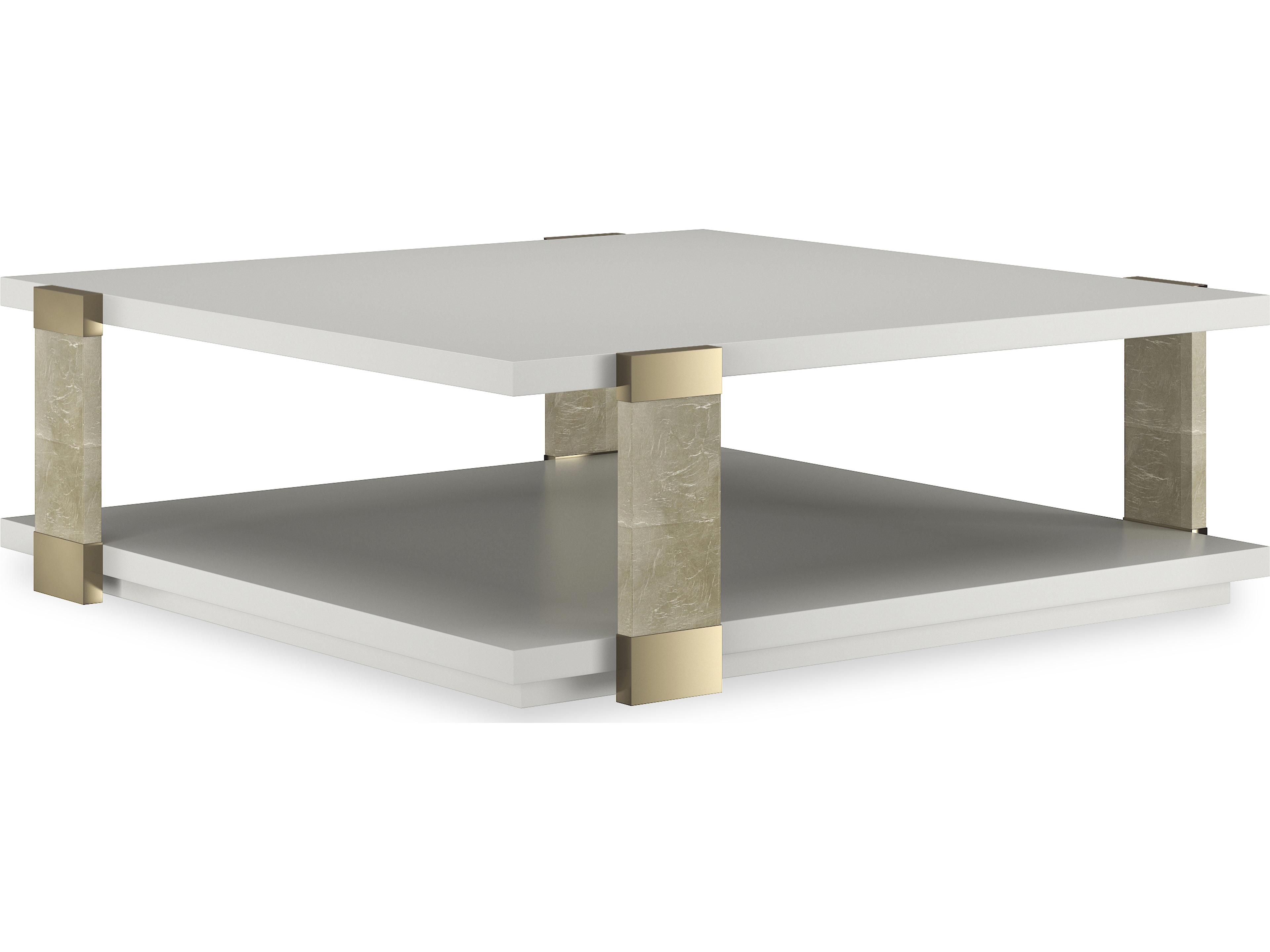 Caracole Classic I'Ll Take The Square Wood Coffee Table