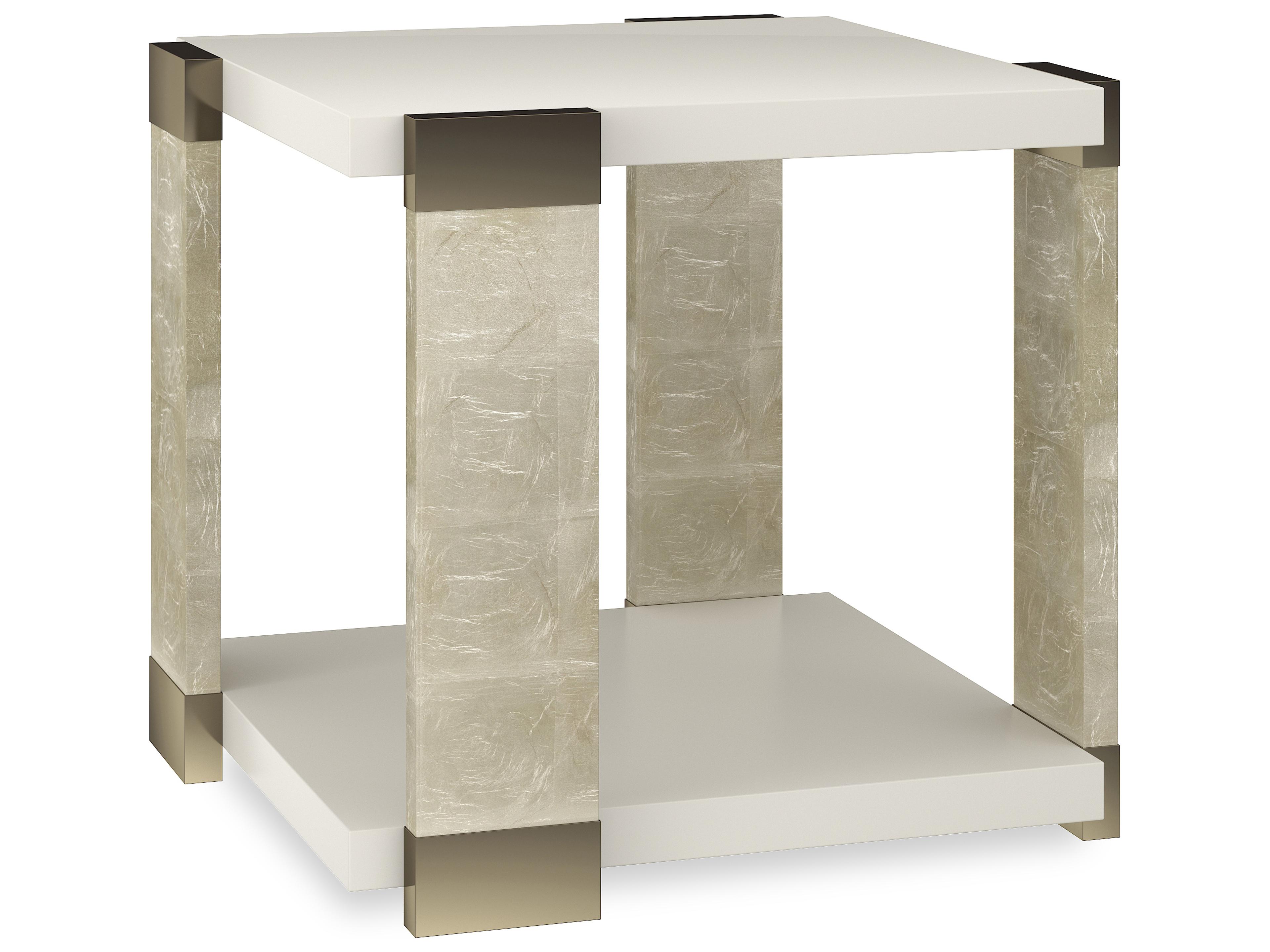 Caracole Classic I'Ll Take The Square Wood End Table