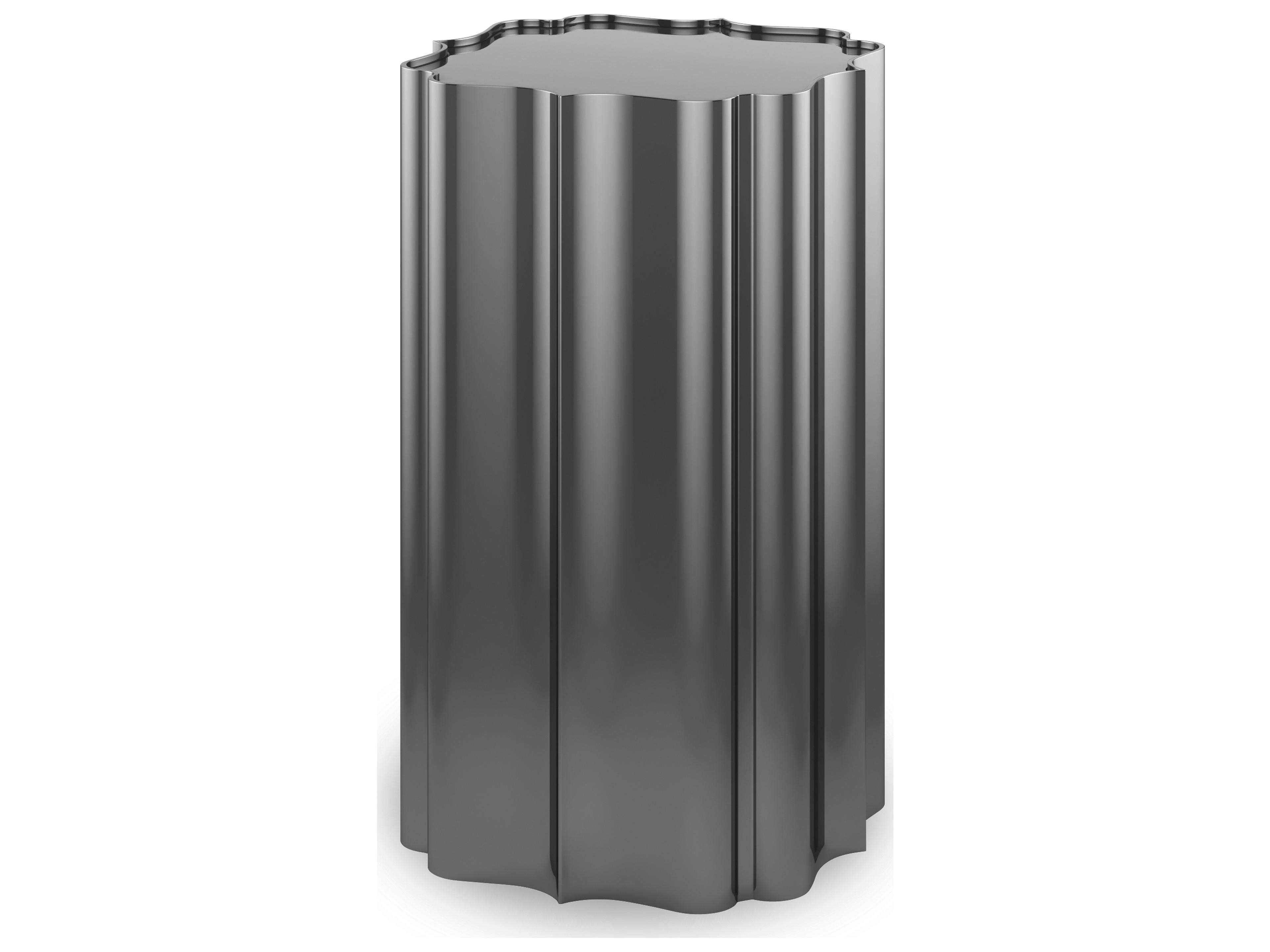 Classic Good As Gold Square Metal Brushed Deep Bronze End Table