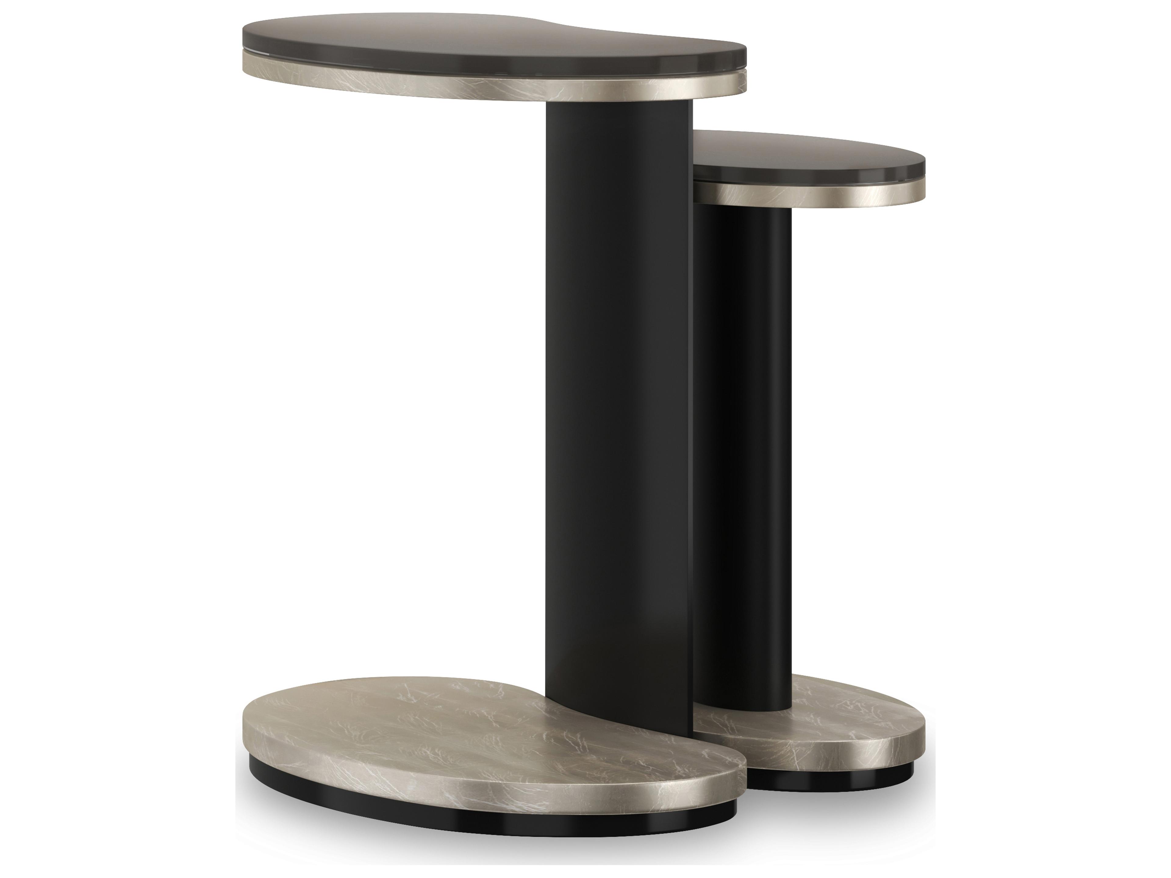 Caracole Classic Fritza Bunchings Glass End Table